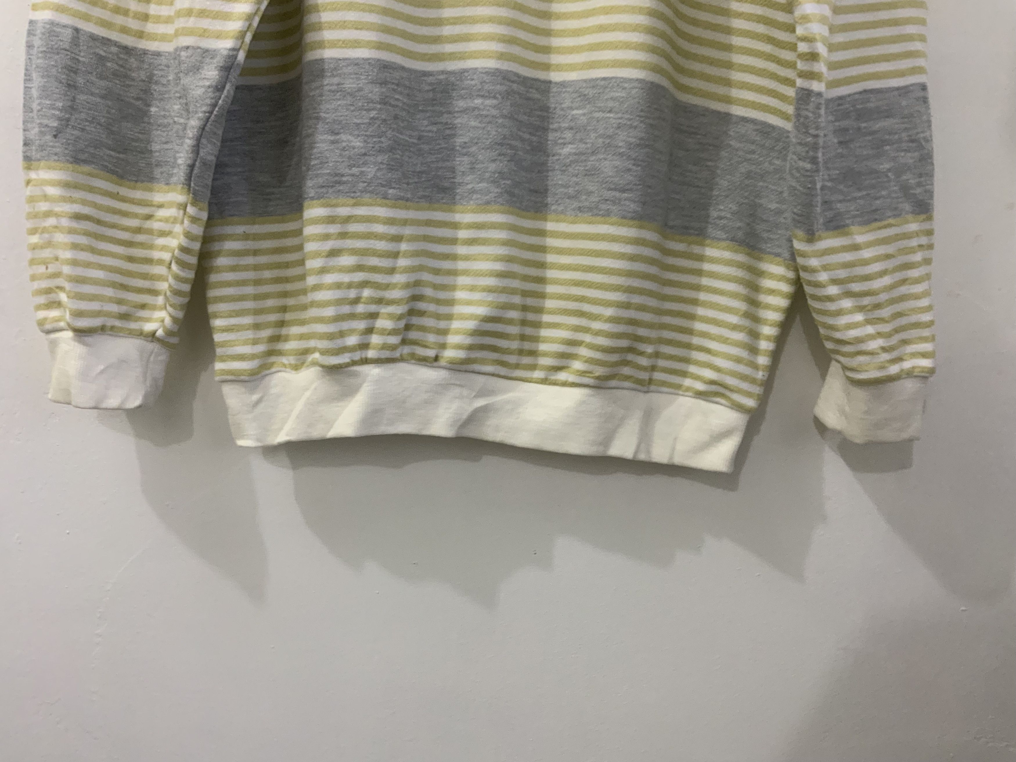 Japanese Brand Vintage Itarnos Striped Japan Made Sweatshirt Size US L / EU 52-54 / 3 - 9 Thumbnail
