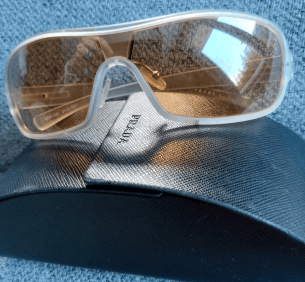 Prada PRADA Sunglasses Wrap Shield Mask Symbole Sport Red Tab Size ONE SIZE - 5 Thumbnail