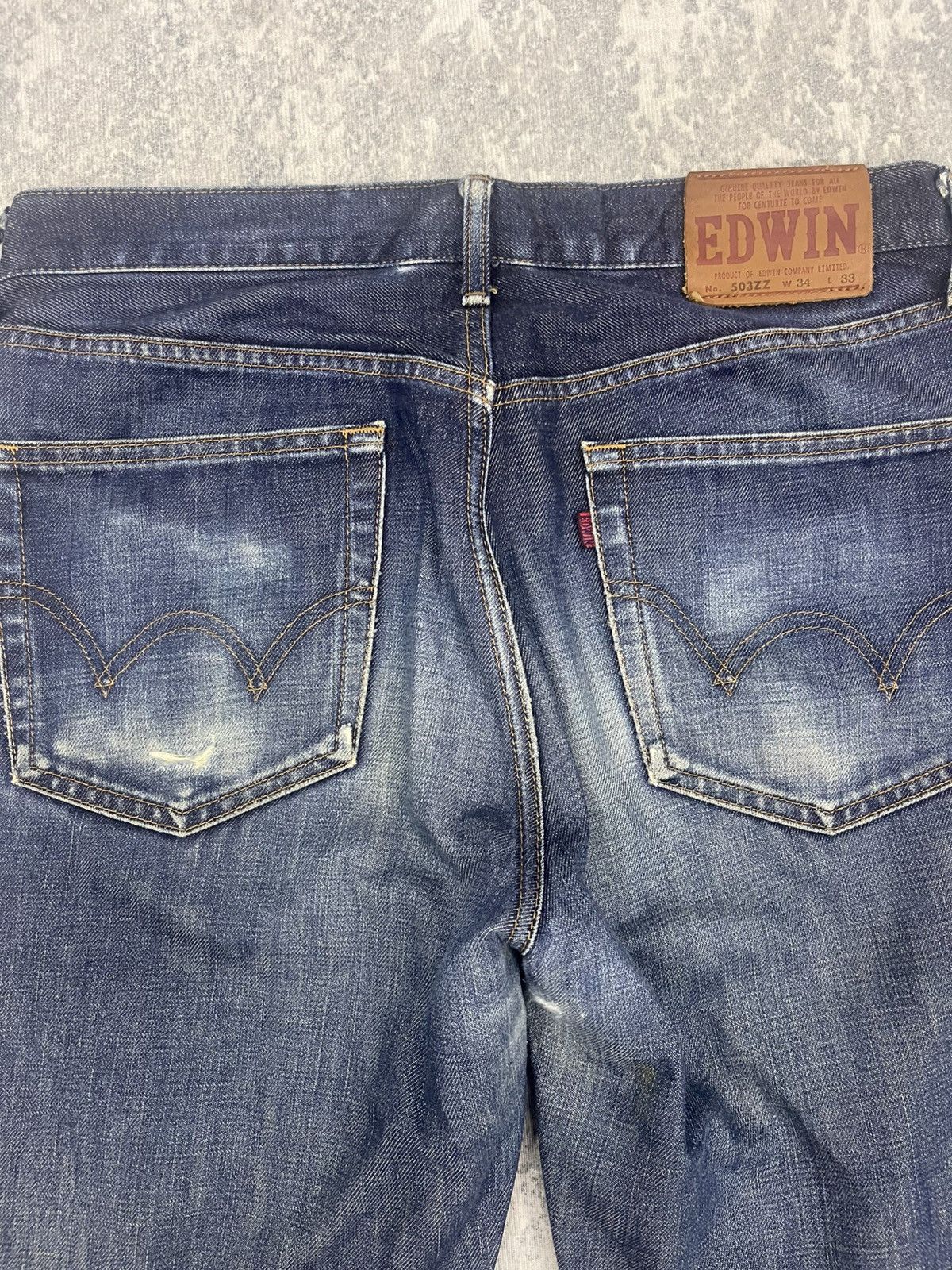 Edwin Vintage Edwin 503ZZ Japanese Denim Jeans - Straight Leg Size US 34 / EU 50 - 12 Thumbnail
