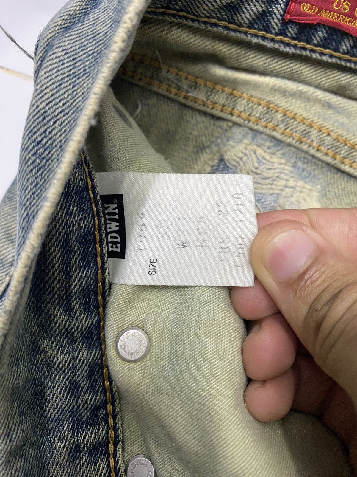 Other BAGGY JEANS EDWIN DISTRESSED DENIM JEANS Size US 32 / EU 48 - 8 Thumbnail