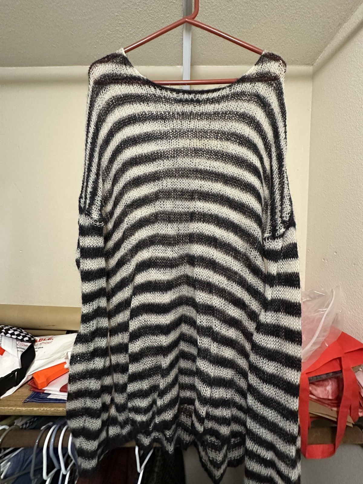 Other UK Black/white striped knit sweater Size US XXL / EU 58 / 5 - 1 Preview