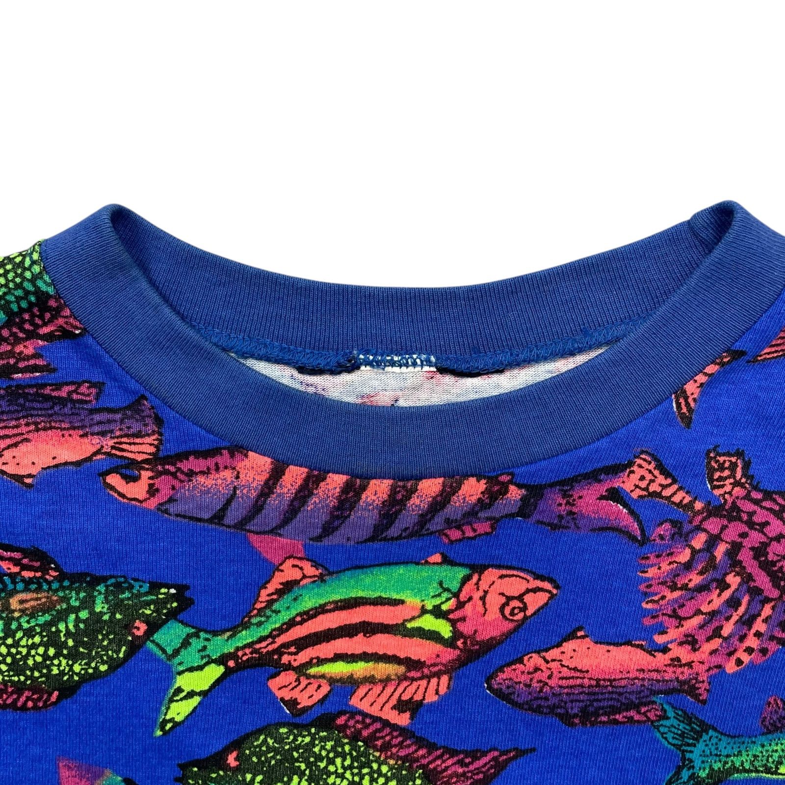 Columbia VTG 90s MULTI FISH ALL OVER PRINT AOP T-SHIRT SIZE XL Size US XL / EU 56 / 4 - 3 Thumbnail