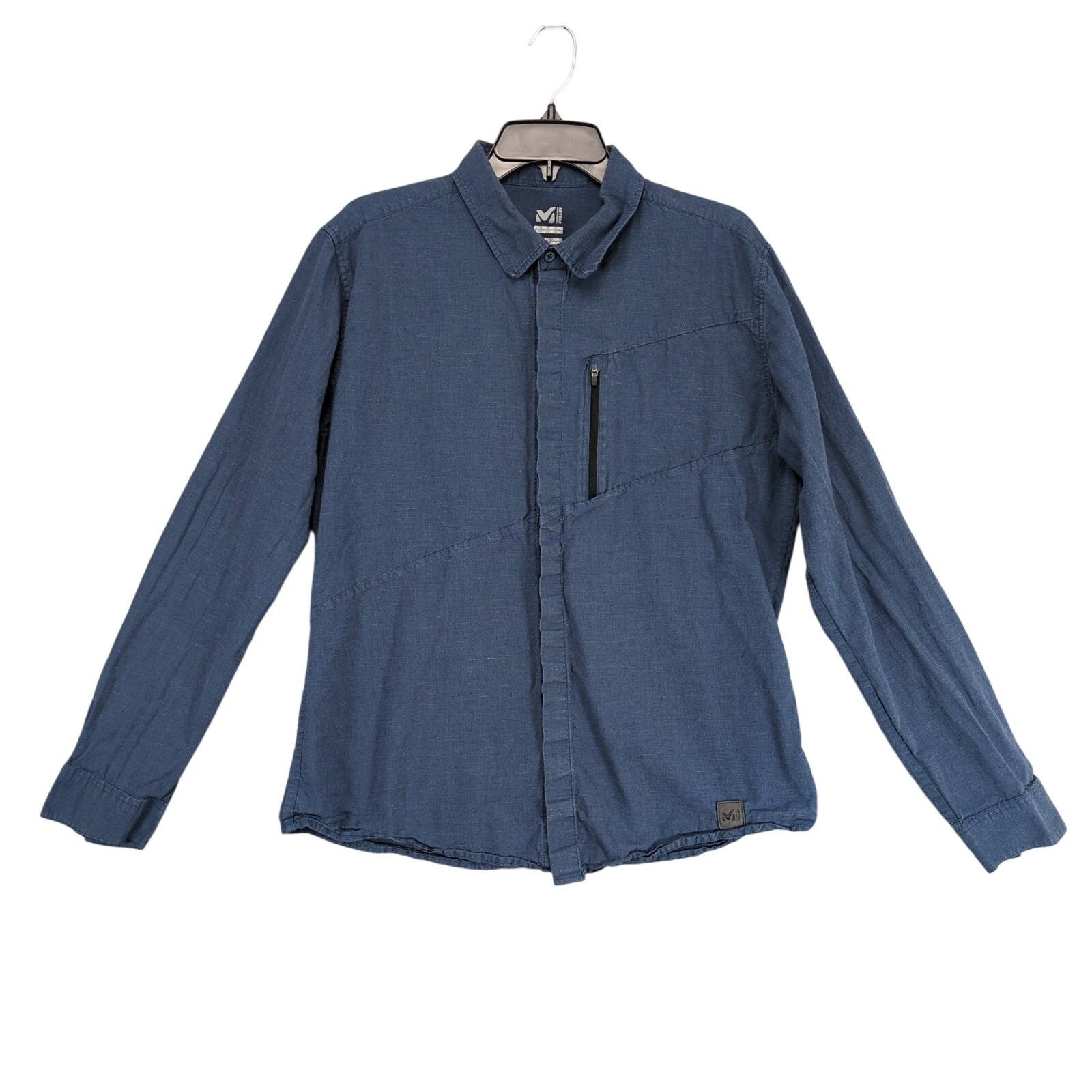 Other Millet Men's L Button Up Long Sleeve Cotton-Hemp Shirt Size US L / EU 52-54 / 3 - 1 Thumbnail