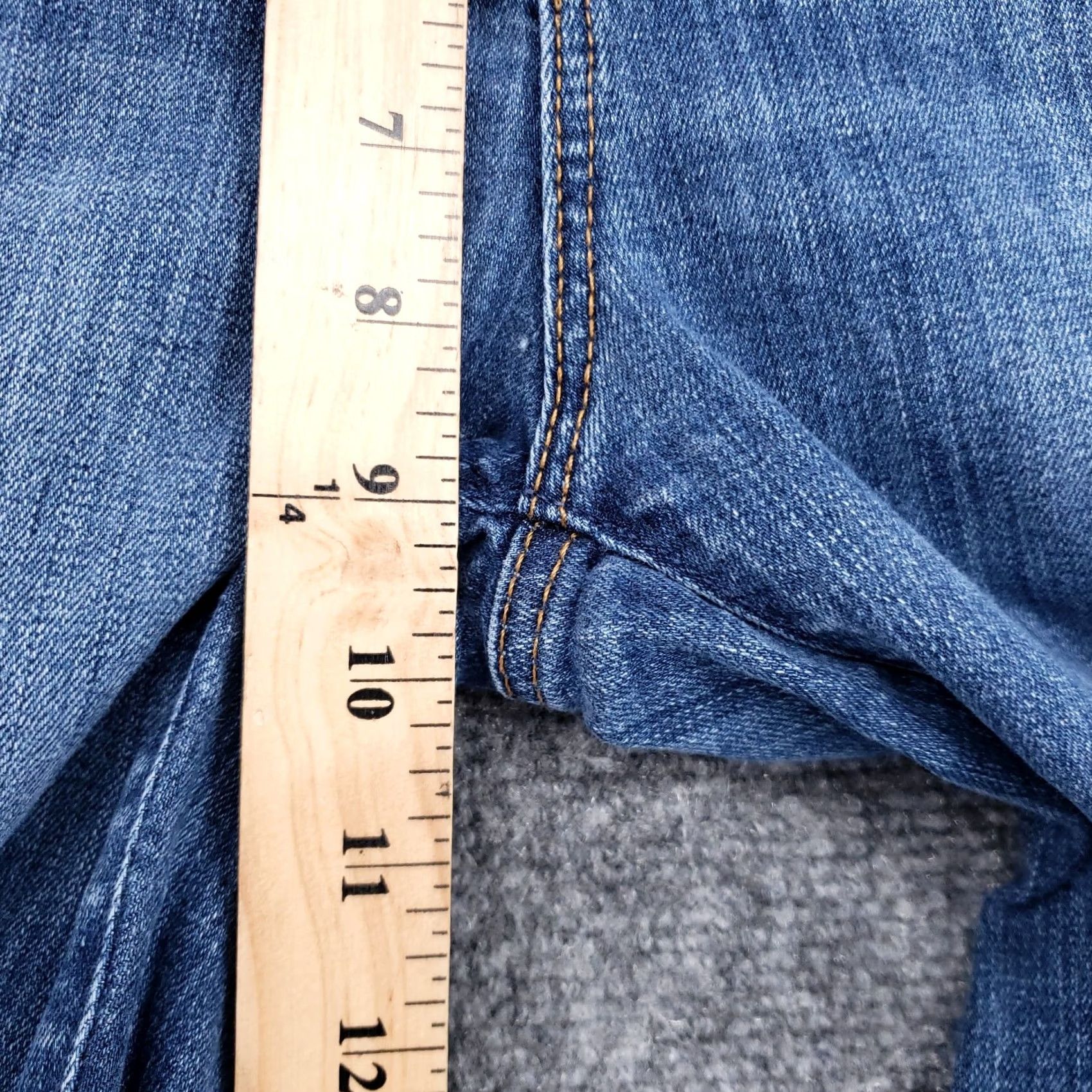 Loft Loft Jeans Womens 4 27 Modern Skinny Crop Blue Denim Medium Stone Wash Polka Dot Size 27" / US 4 / IT 40 - 6 Thumbnail