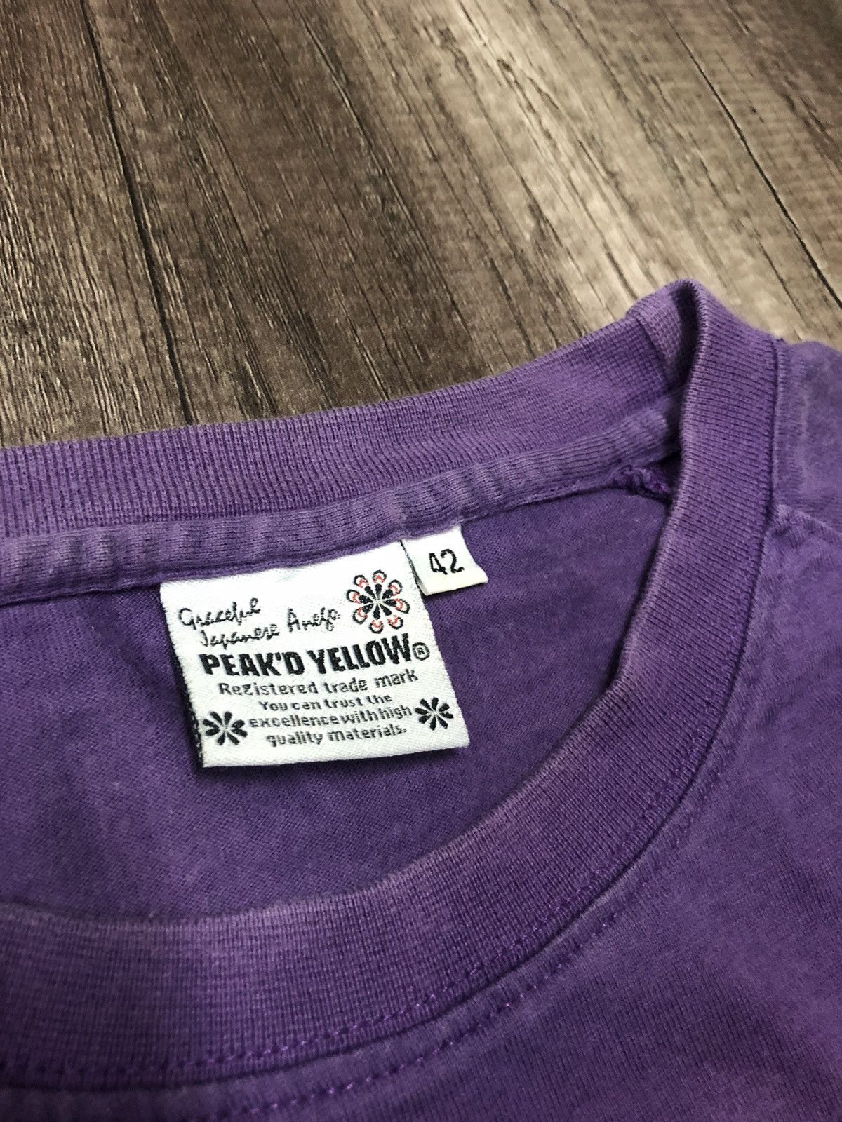 If Six Was Nine × Japanese Brand VINTAGE PEAK'D YELLOW CHOPPER BIG LOGO LONG SLEEVE Size US M / EU 48-50 / 2 - 10 Thumbnail