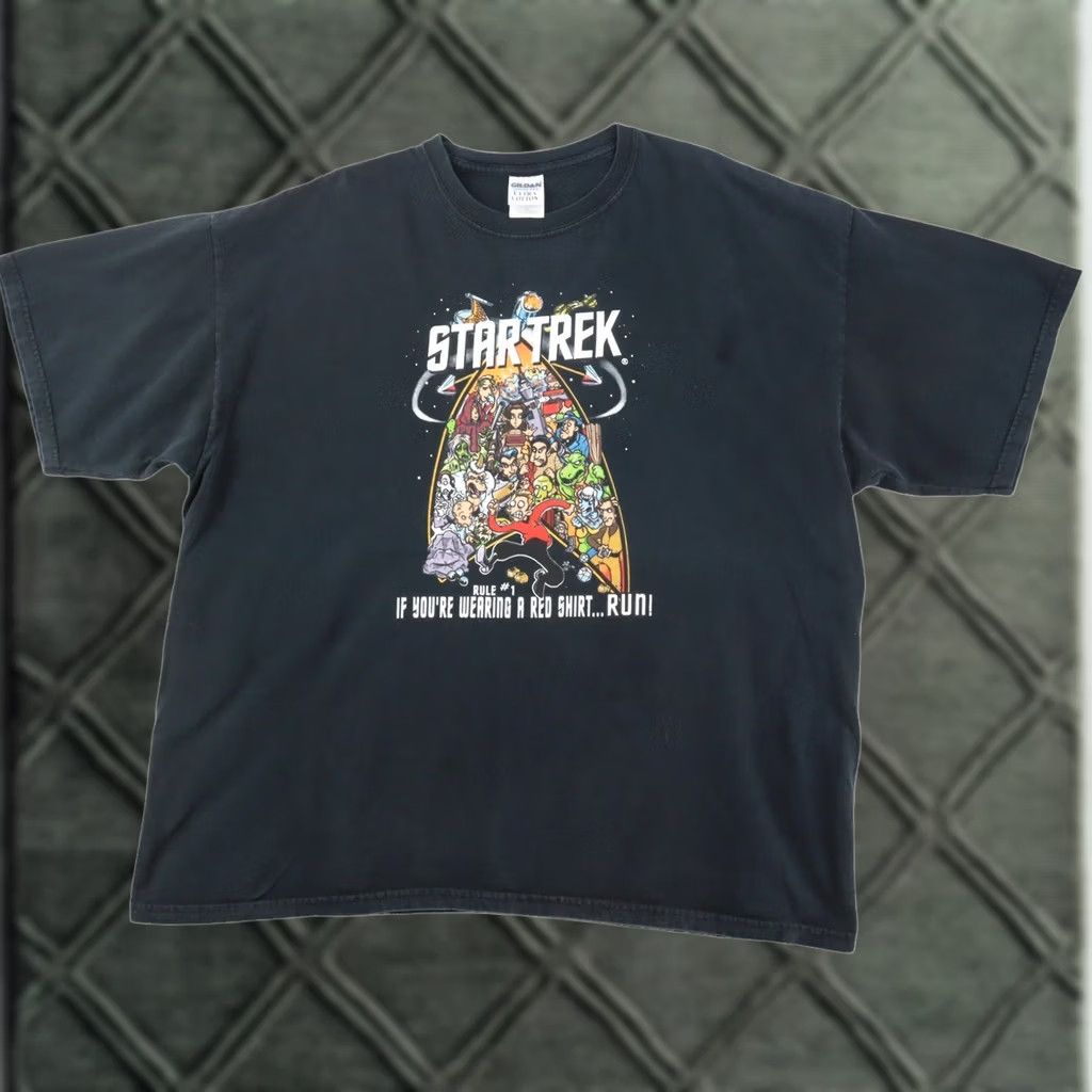 Gildan STAR TREK If You're Wearing a Red Shirt Run! T-SHIRT Mens 2XLBlack Funny Parody Sci-Fi Gildan Unisex Adults T-Shirt Size US XXL / EU 58 / 5 - 1 Thumbnail