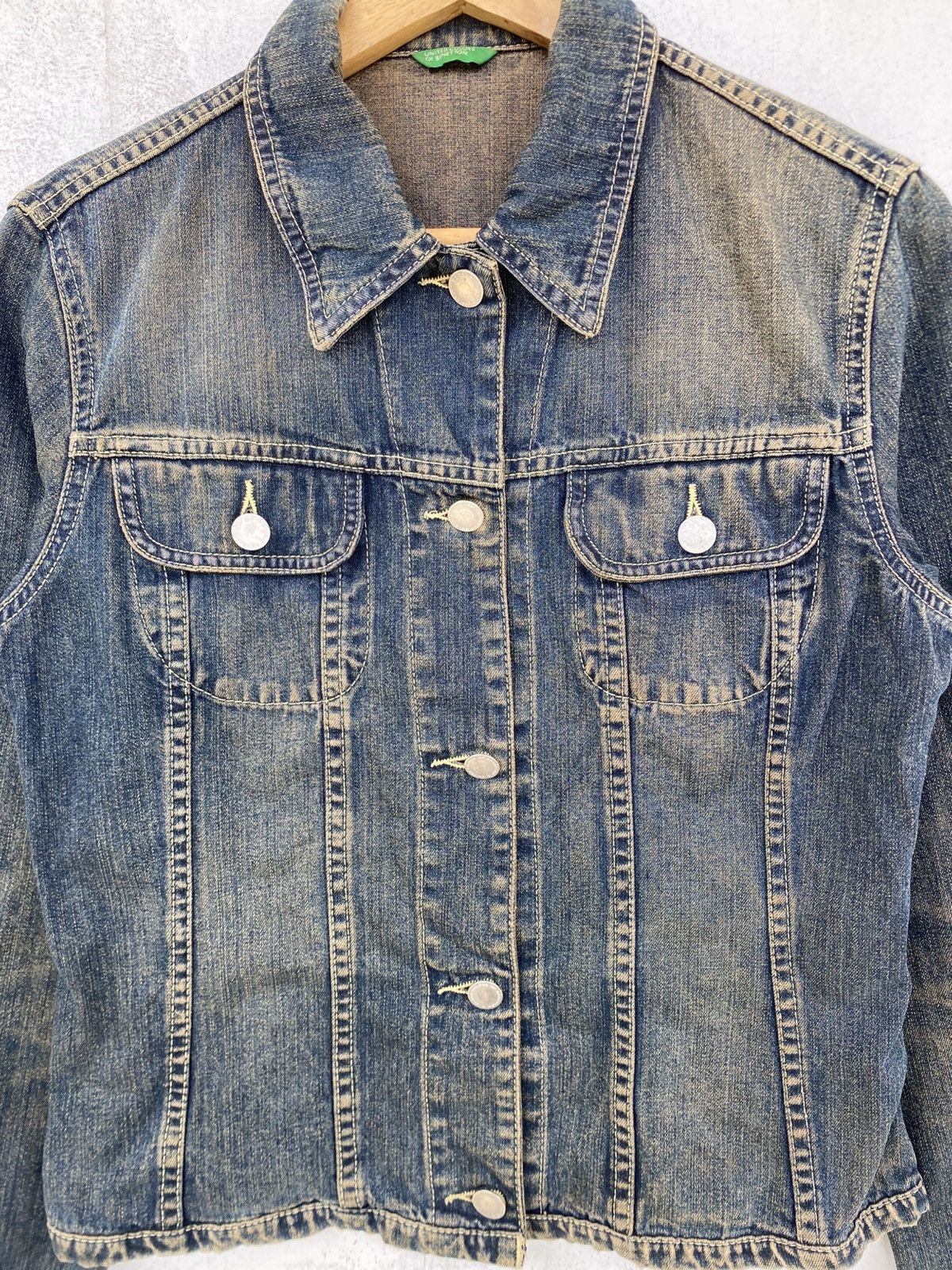 United Colors Of Benetton United Colors of Benetton Denim Jacket Size S / US 4 / IT 40 - 3 Thumbnail