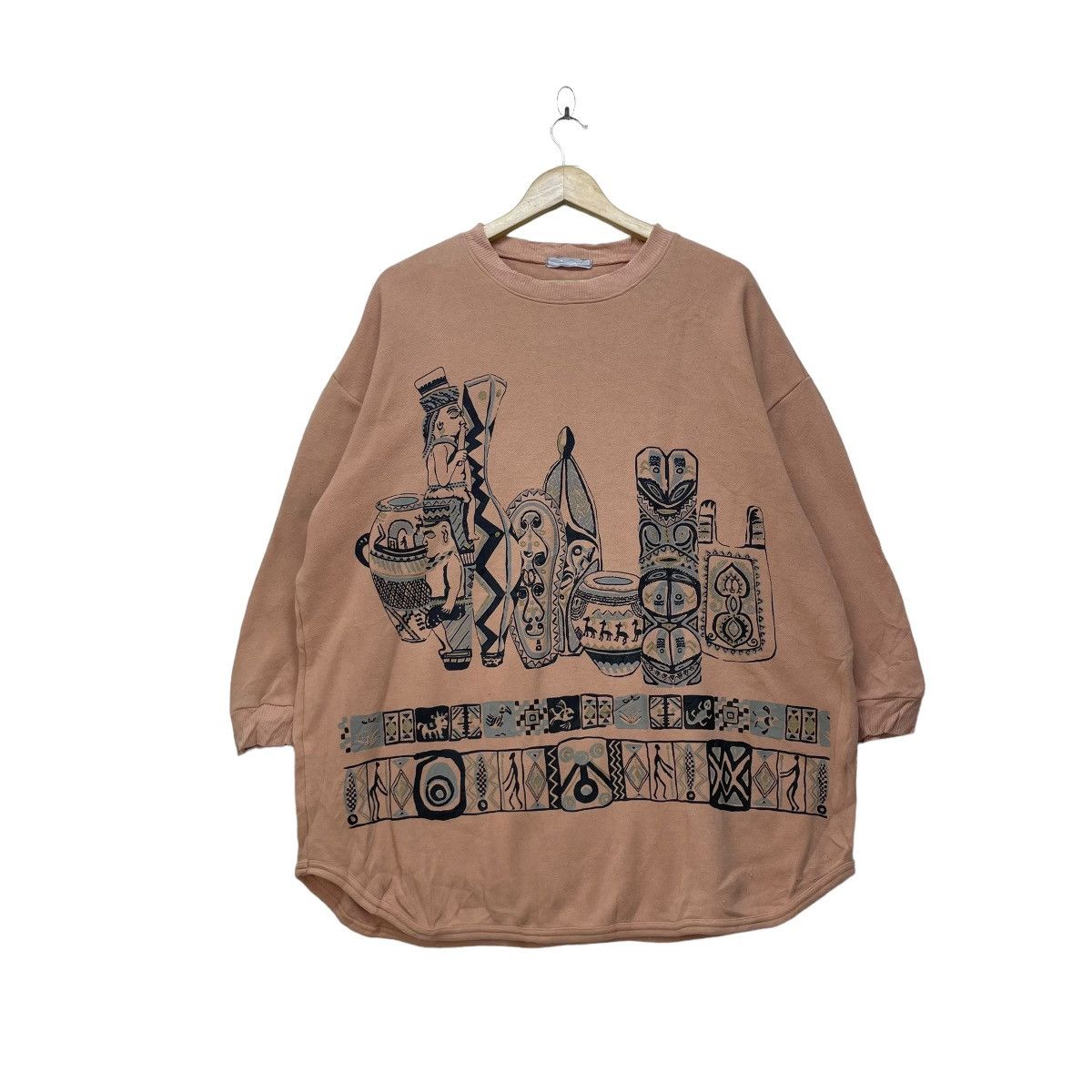 Japanese Brand × Vintage Japanese Brand Monomilk Full Print Sweatshirt Size US M / EU 48-50 / 2 - 1 Thumbnail