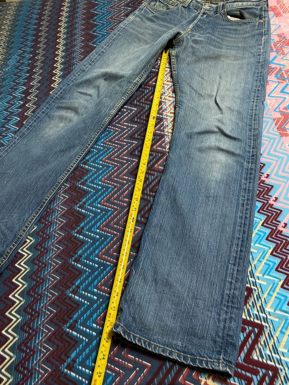 Levi's × Vintage VINTAGE Y2K LEVI'S 501 DARK WASH DENIM JEANS Size US 32 / EU 48 - 13 Thumbnail