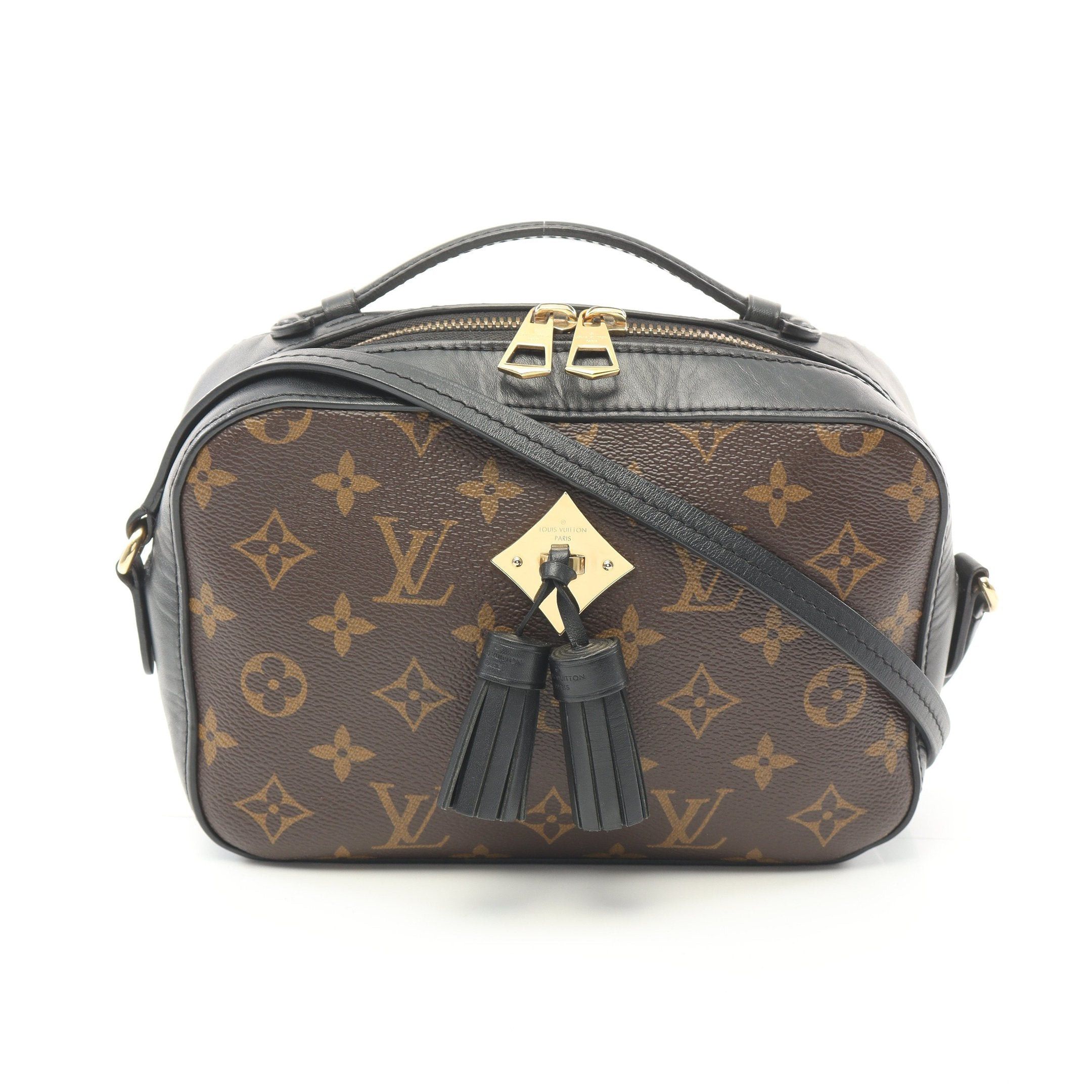 Louis Vuitton Louis Vuitton Saintonge Monogram Noir Shoulder Bag Leather Brown Black Size ONE SIZE - 1 Thumbnail