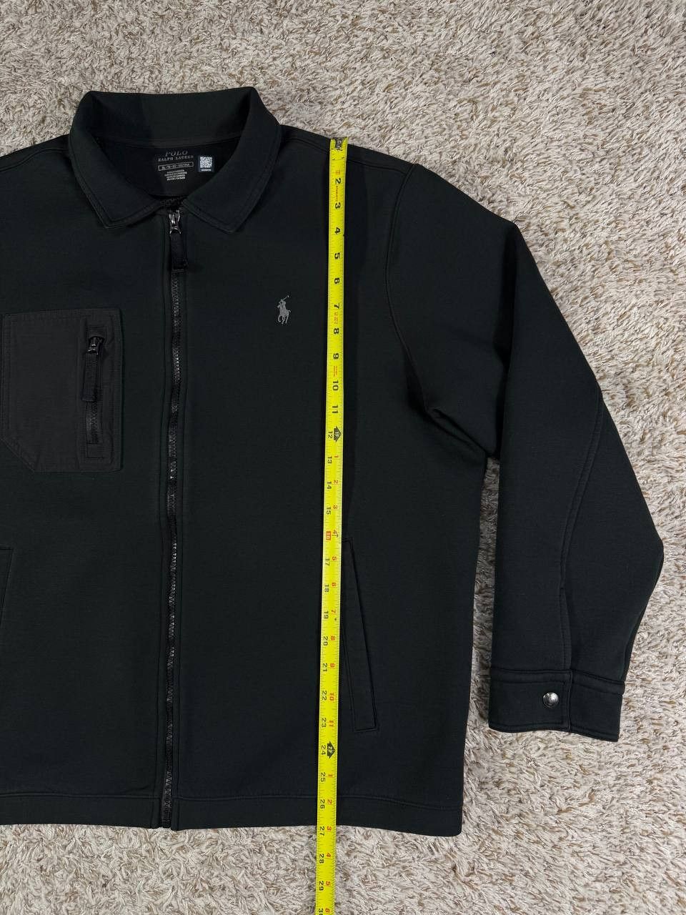 Polo Ralph Lauren Polo Ralph Lauren Double-Knit Black Shirt Jacket Size US XL / EU 56 / 4 - 5 Thumbnail
