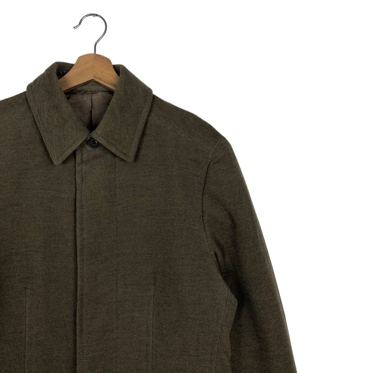 Comme Ca Ism 🔥Rich Brown - Fly Coat Herringbone Wool Jacket Issey Miyake Size US M / EU 48-50 / 2 - 6 Thumbnail