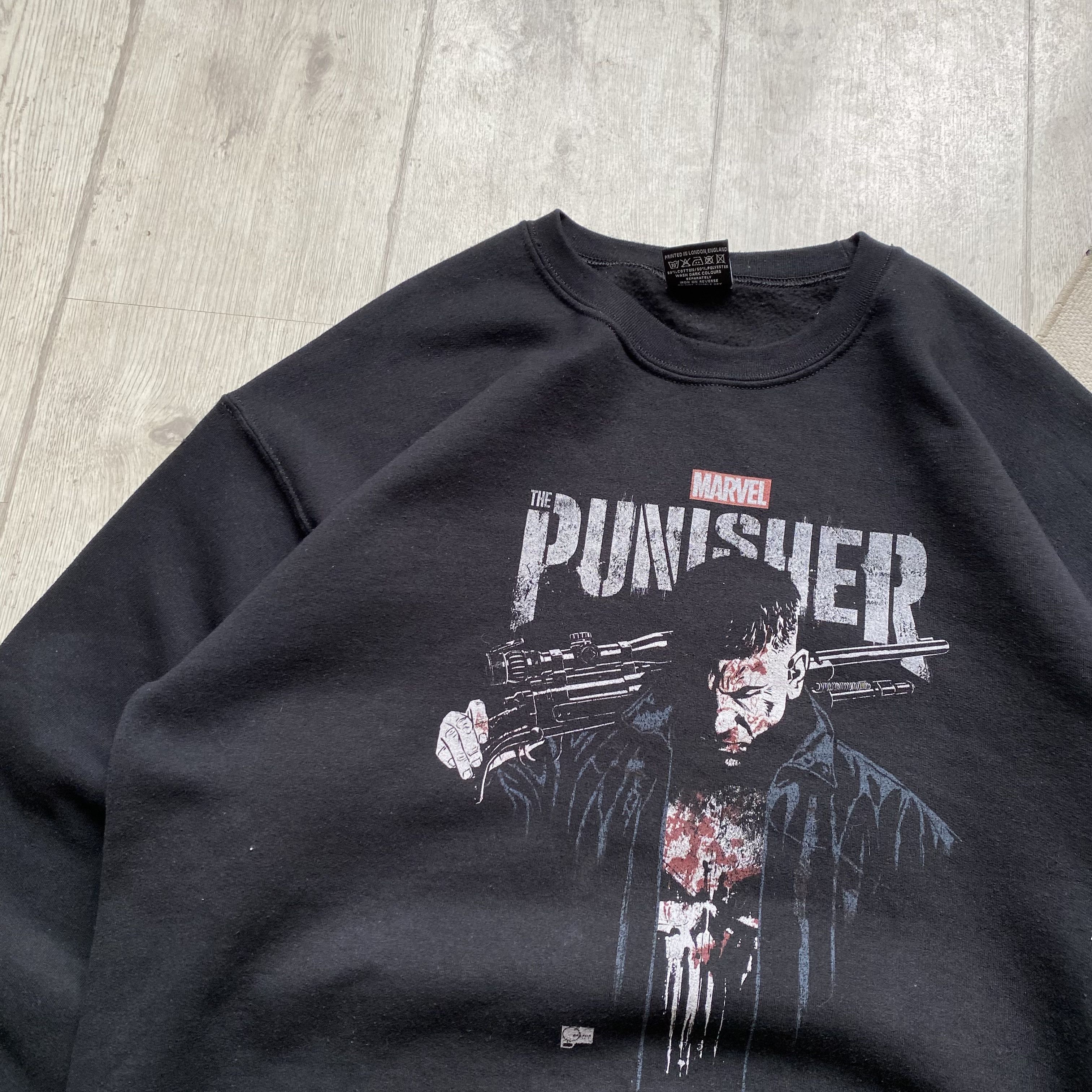 Marvel Comics 📺 Marvel The Punisher sweatshirt Movie Size US L / EU 52-54 / 3 - 5 Thumbnail