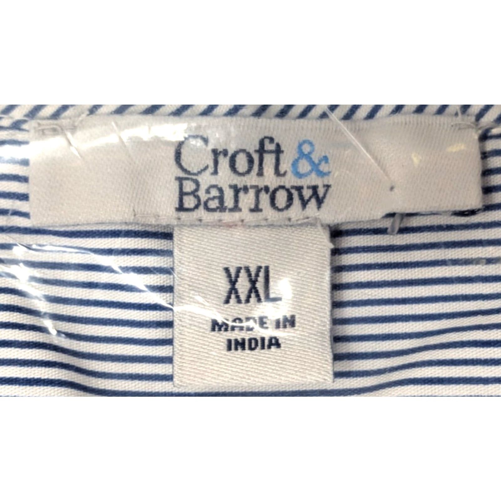Croft & Barrow Croft & Barrow Button Down Dress Shirt Top Blue Stripe XXL Womens Shirt Size XXL / US 16-18 / IT 52-54 - 2 Thumbnail