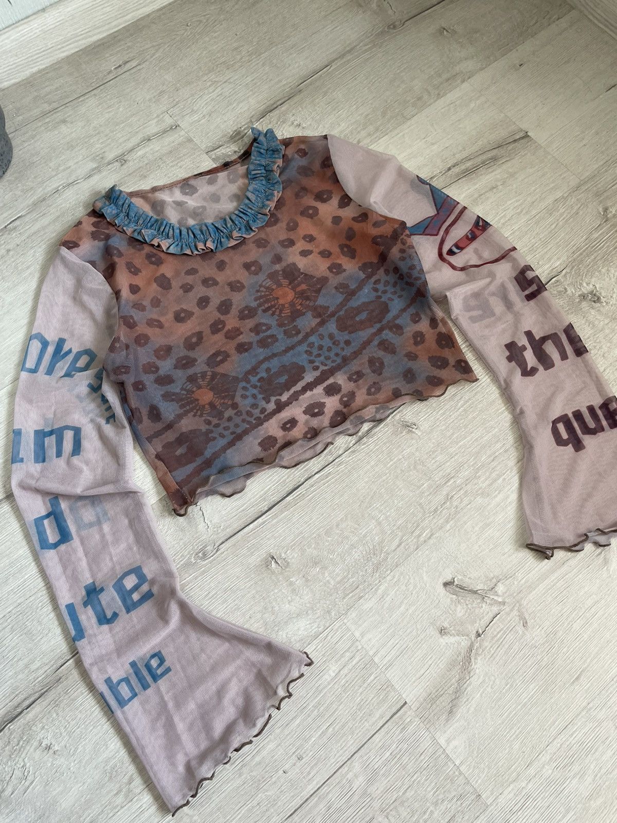 Hysteric Glamour Rare Vintage Mesh Top Leopard Jean Paul Gaultier Style Y2k Size S / US 4 / IT 40 - 8 Thumbnail