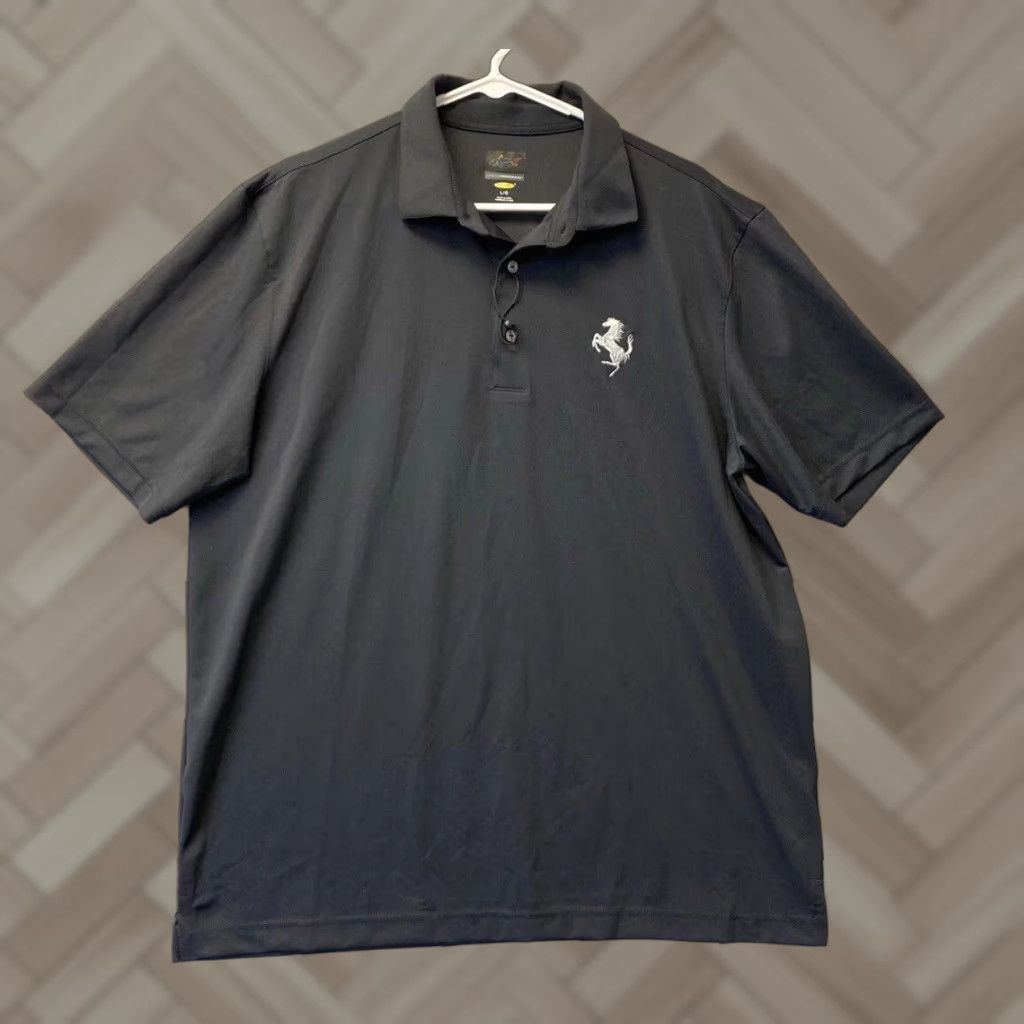Vintage Greg Norman Polo Shirt Mens Large Black Stretch Logo 90s Outdoor Sports Golf Mens Size US L / EU 52-54 / 3 - 1 Thumbnail