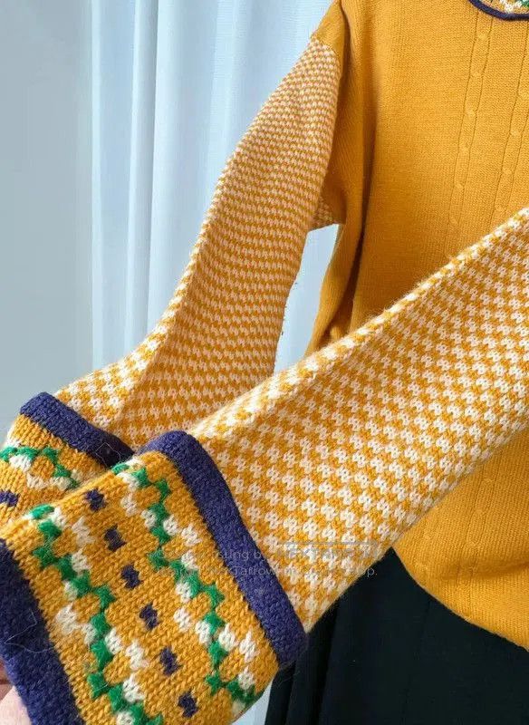 Dior Dior Women's Yellow Wool Pullover Sweater . Size XXS / US 00 / IT 34 - 4 Thumbnail