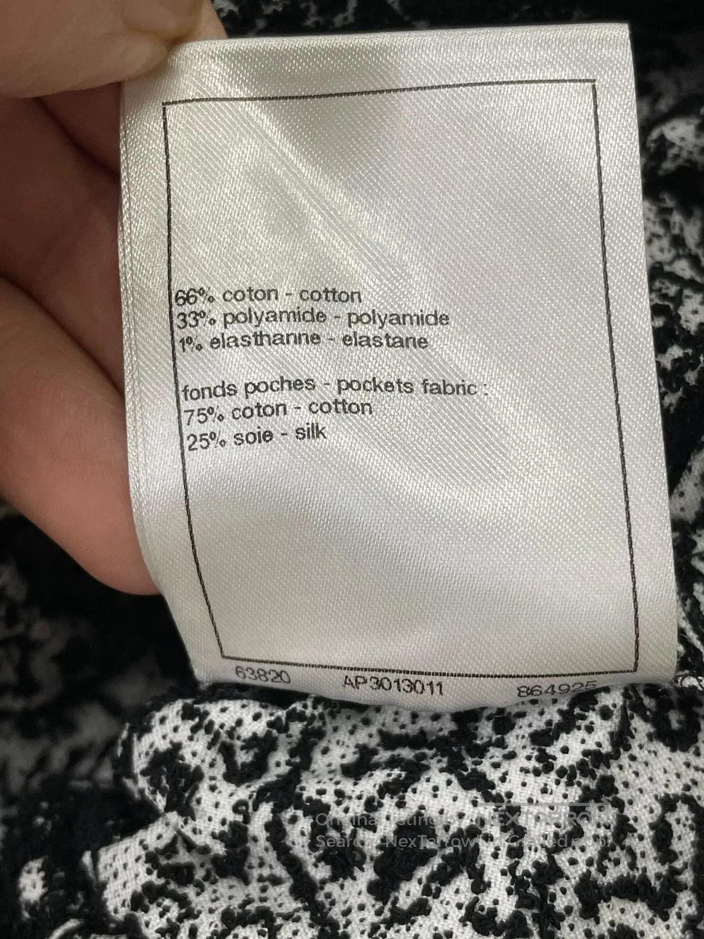 Chanel Chanel 25M Black Logo Print Dress. Size US 34 / EU 50 - 7 Thumbnail