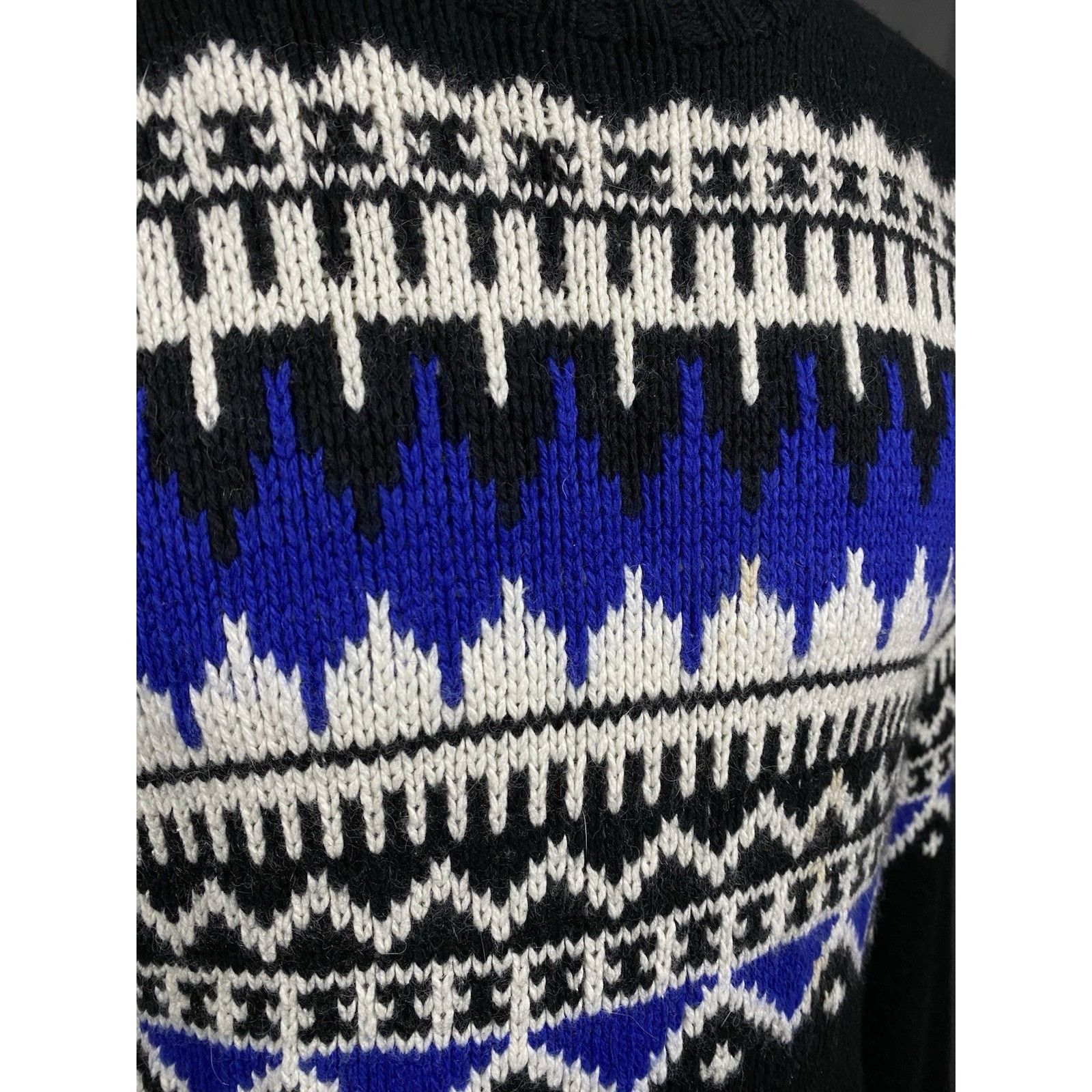 Polo Ralph Lauren Polo Ralph Lauren VTG Heavy Knitted Men's Black Crewneck Swe Size US XL / EU 56 / 4 - 8 Thumbnail