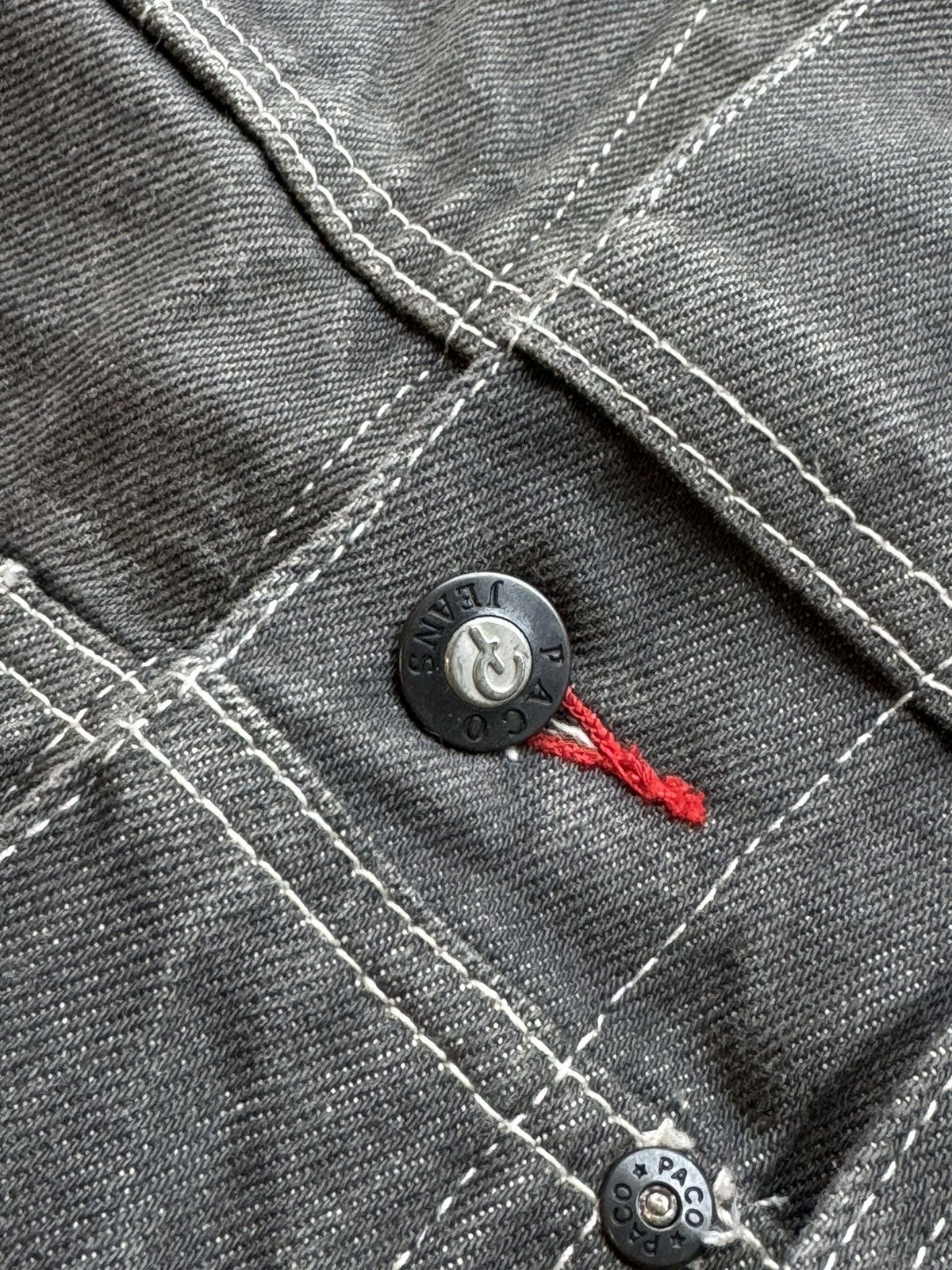 Vintage Vintage Y2K Paco Jeans Denim Black Jacket - Large Size US L / EU 52-54 / 3 - 6 Thumbnail