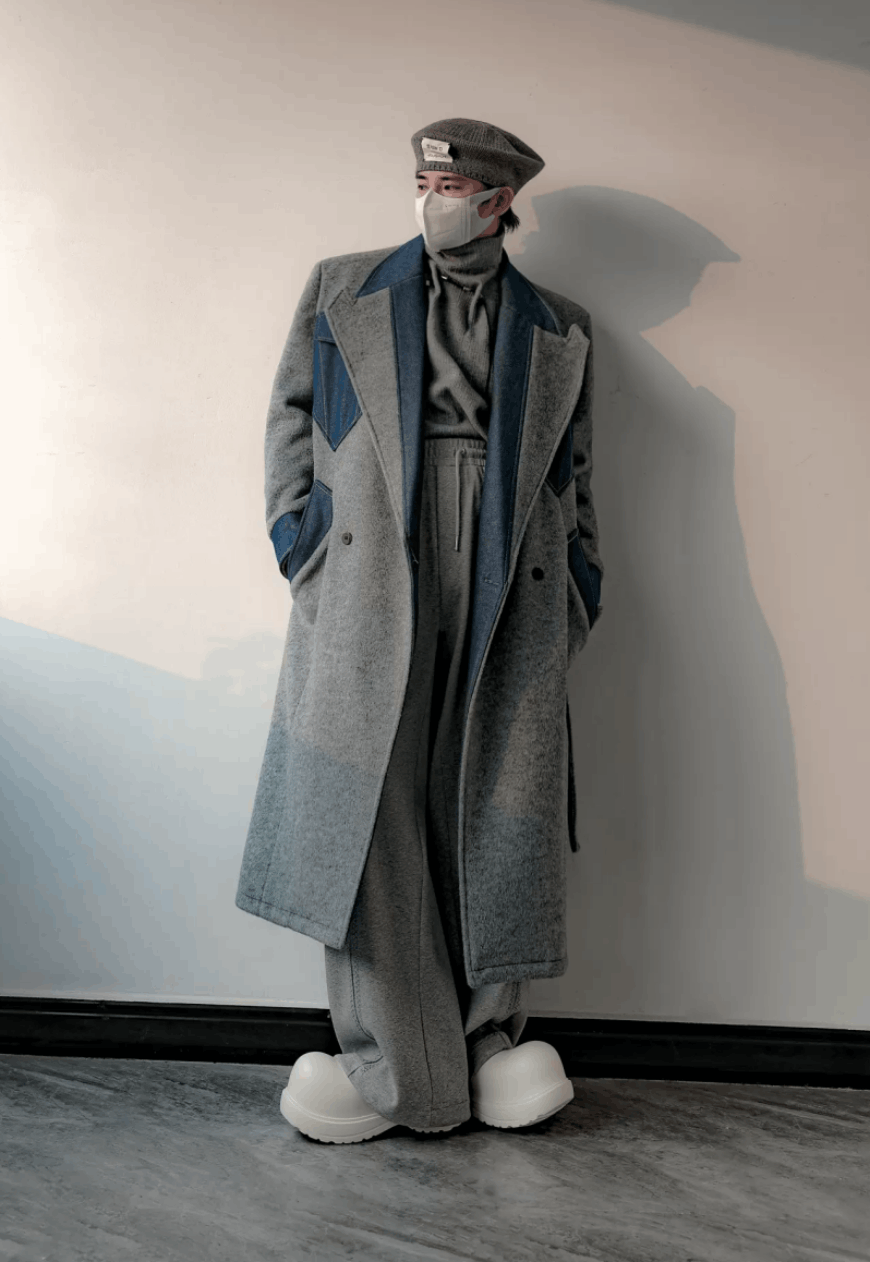 Other Men’s Warm denim patchwork high-end coat Size US M / EU 48-50 / 2 - 5 Thumbnail