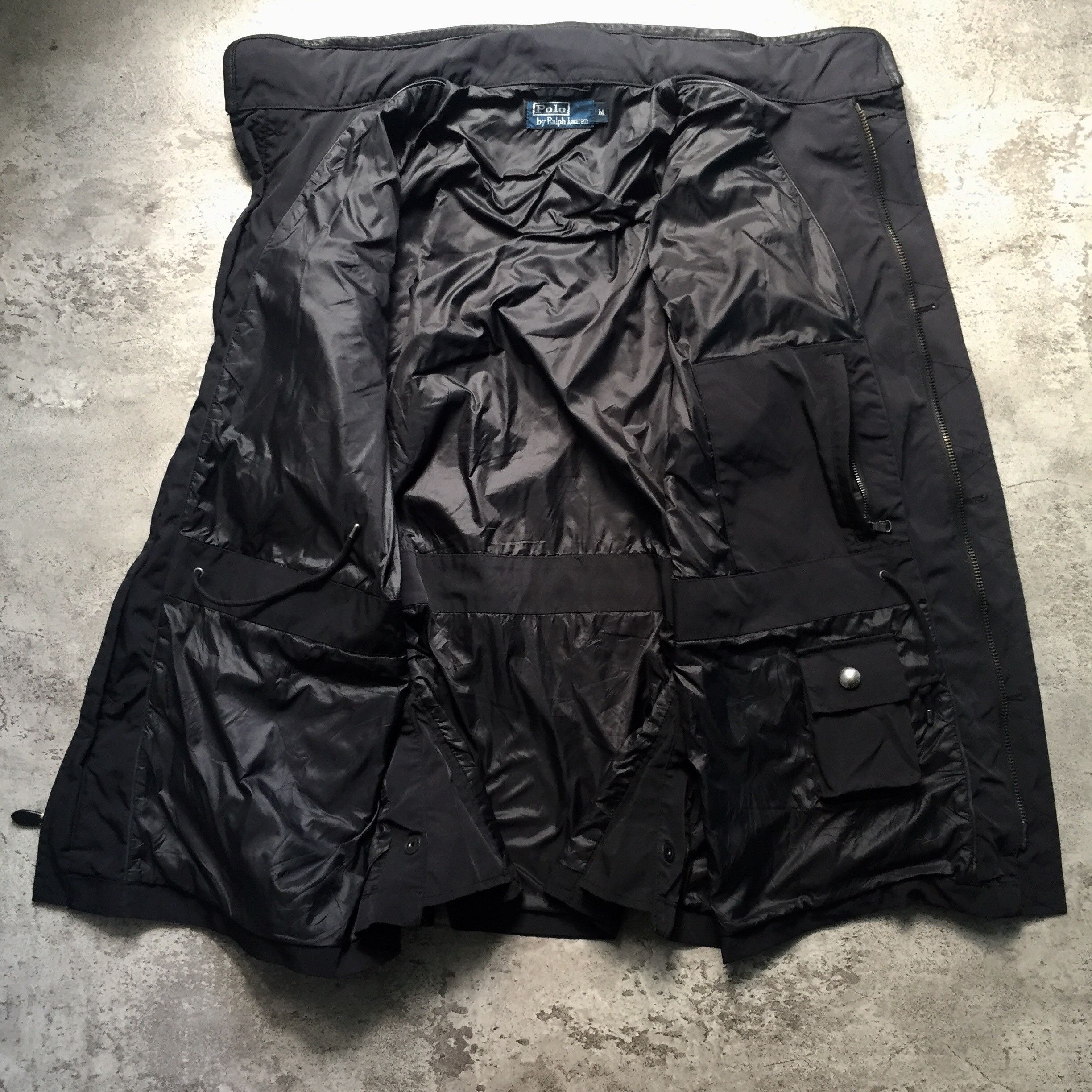 Polo Ralph Lauren 90s Polo RL Utility Multipocket Jacket With Leather Details Size US M / EU 48-50 / 2 - 4 Thumbnail