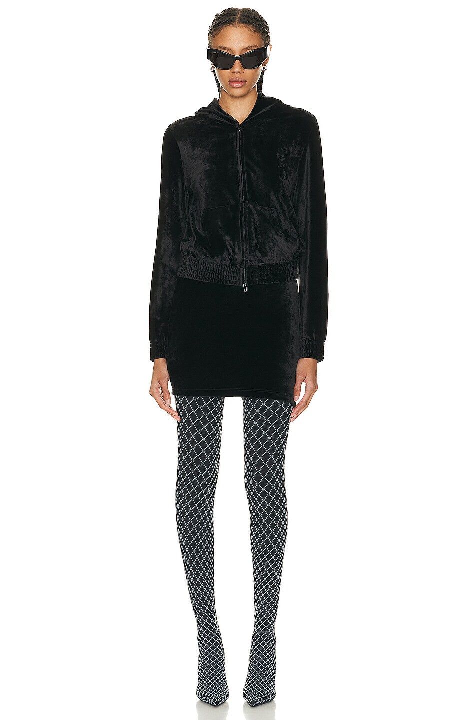 Balenciaga o1tr1nto1125 Knife Fishnet Pantaleggings in Black Size 27" / US 4 / IT 40 - 4 Thumbnail