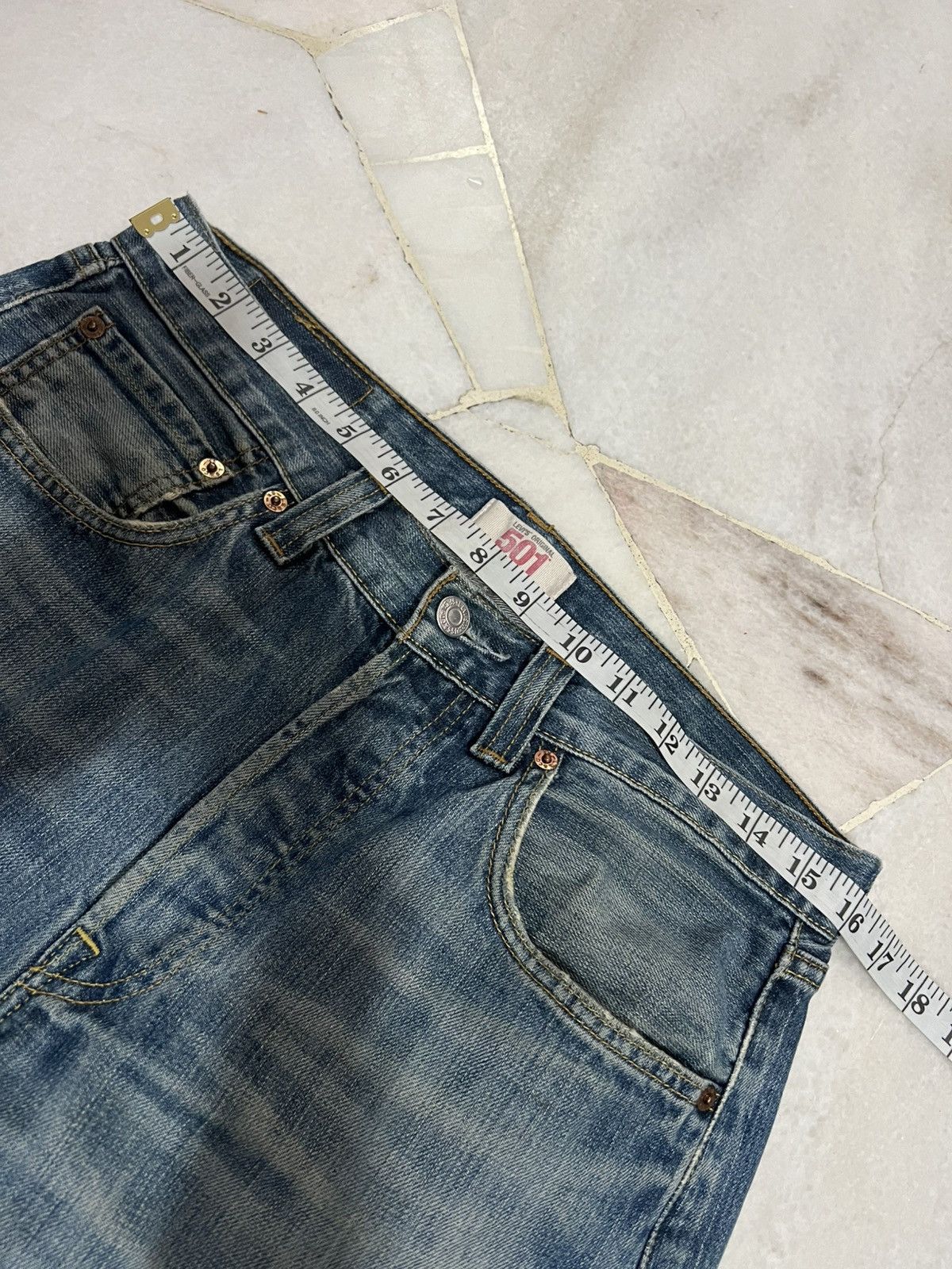 Levi's × Levi's Vintage Clothing VINTAGE LEVIS 501 DISTRESSED JEAN Size US 31 - 3 Thumbnail