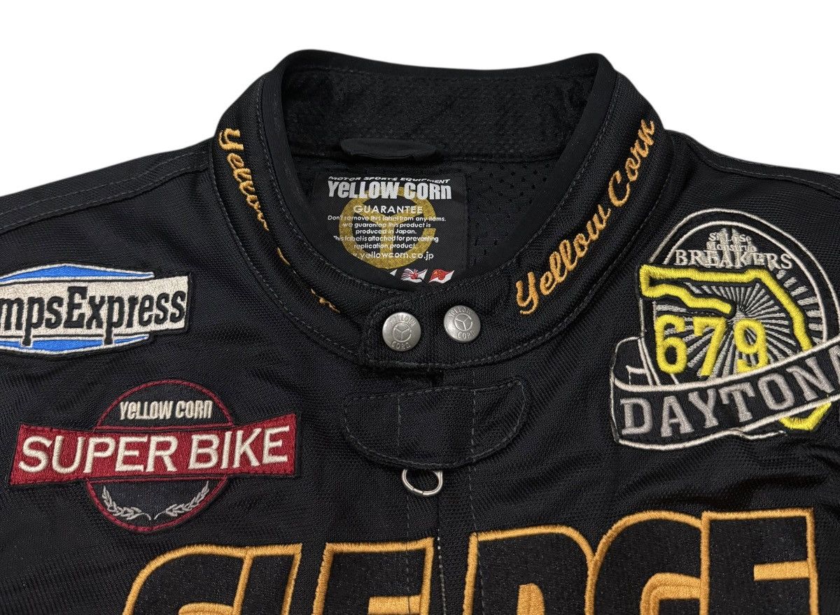 YELLOW CORN Vintage Yellow Corn Sledge Hammer Moto Racing Padded Jacket Size US L / EU 52-54 / 3 - 17 Thumbnail