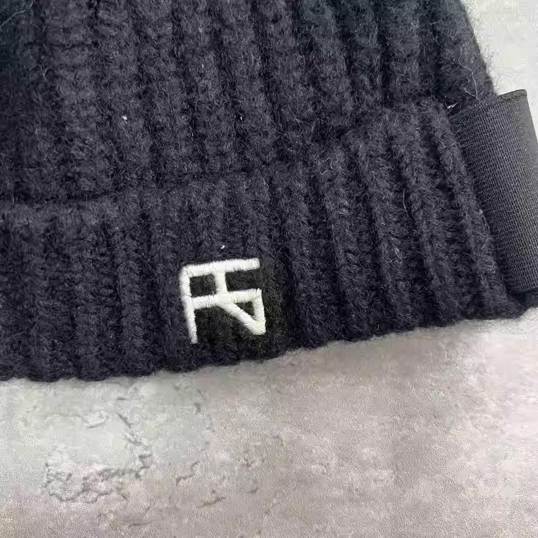 Raf Simons embroidered knit cap
