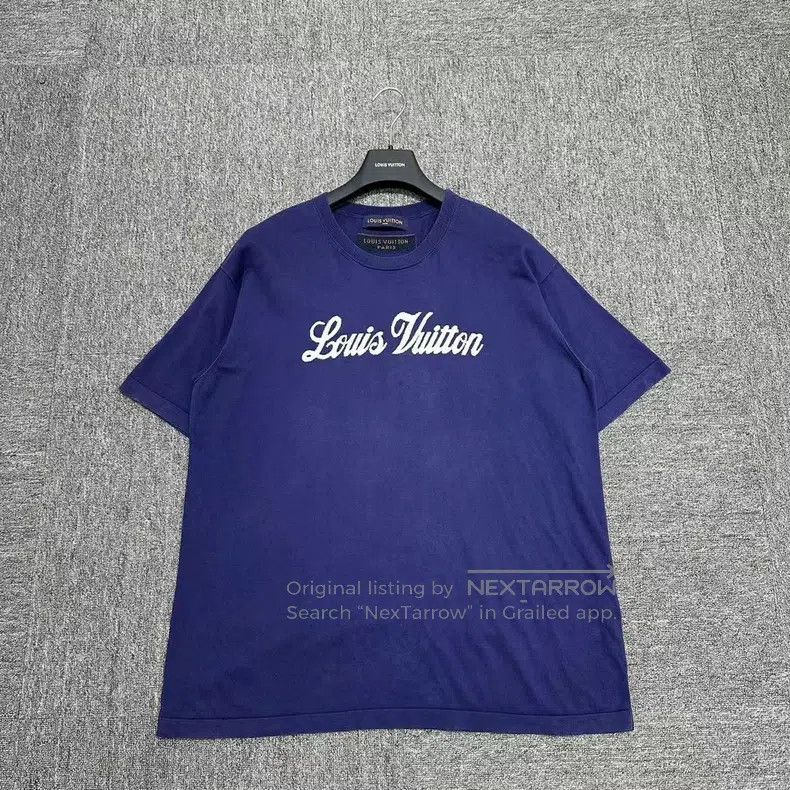 Louis Vuitton Louis Vuitton Blue monogrammed knit short sleeves Size US XL / EU 56 / 4 - 1 Thumbnail