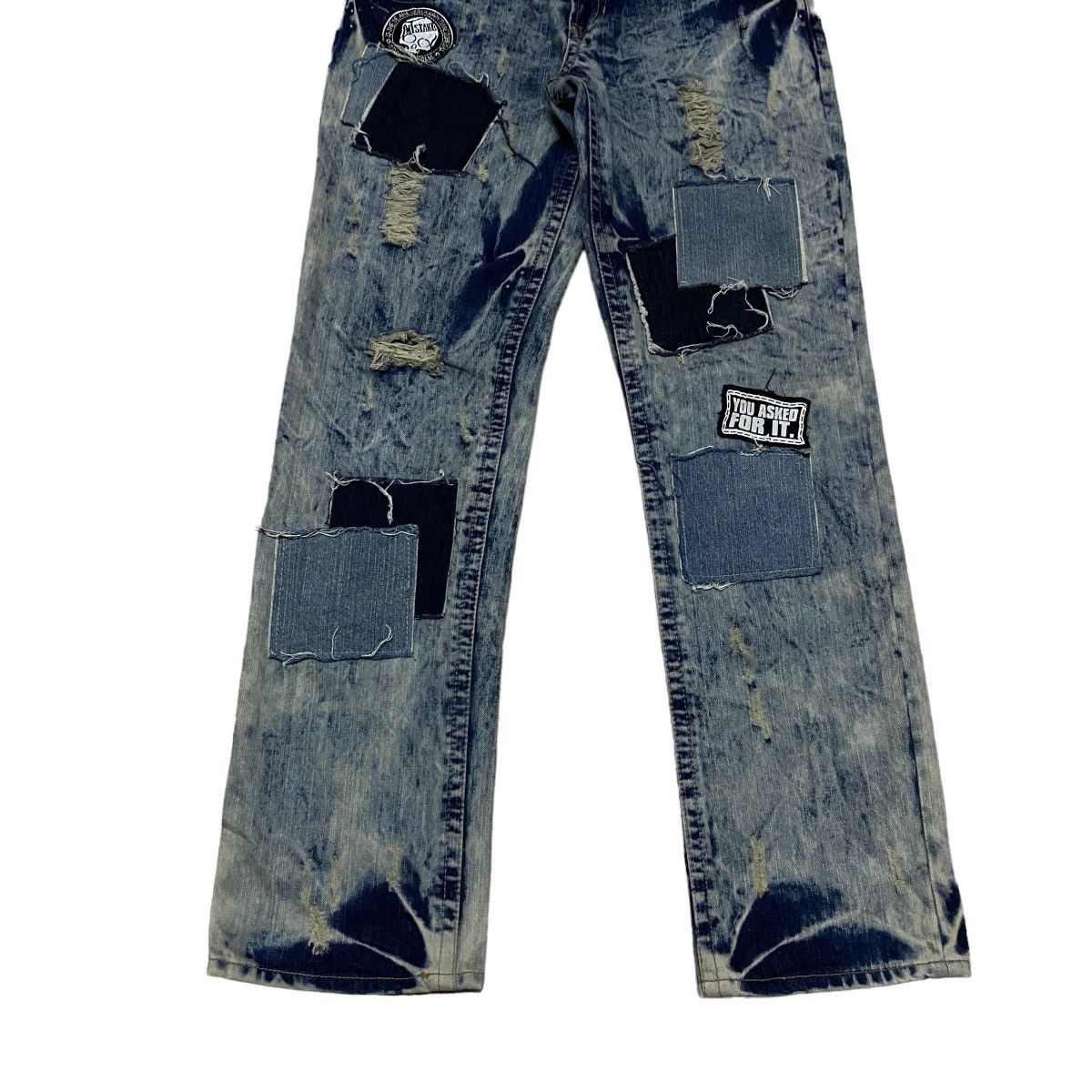If Six Was Nine × Japanese Brand Rare Design Vintage Brand Vestiamo Distressed Jeans 2000s Size US 31 - 5 Thumbnail