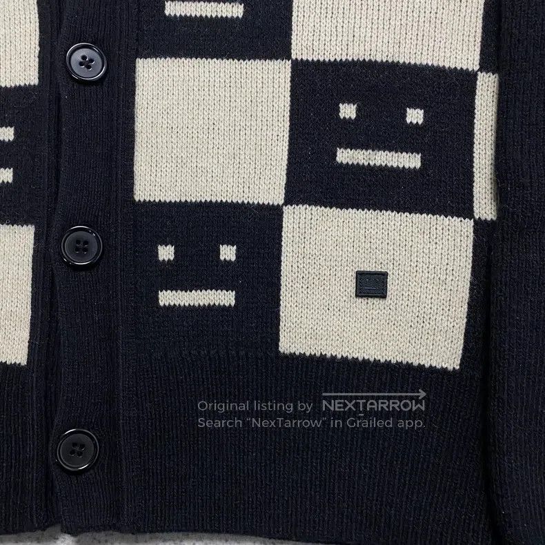 Acne Studios Acne Studios Black and White All-Over Printed Smile Face W Size XS / US 0-2 / IT 36-38 - 3 Thumbnail