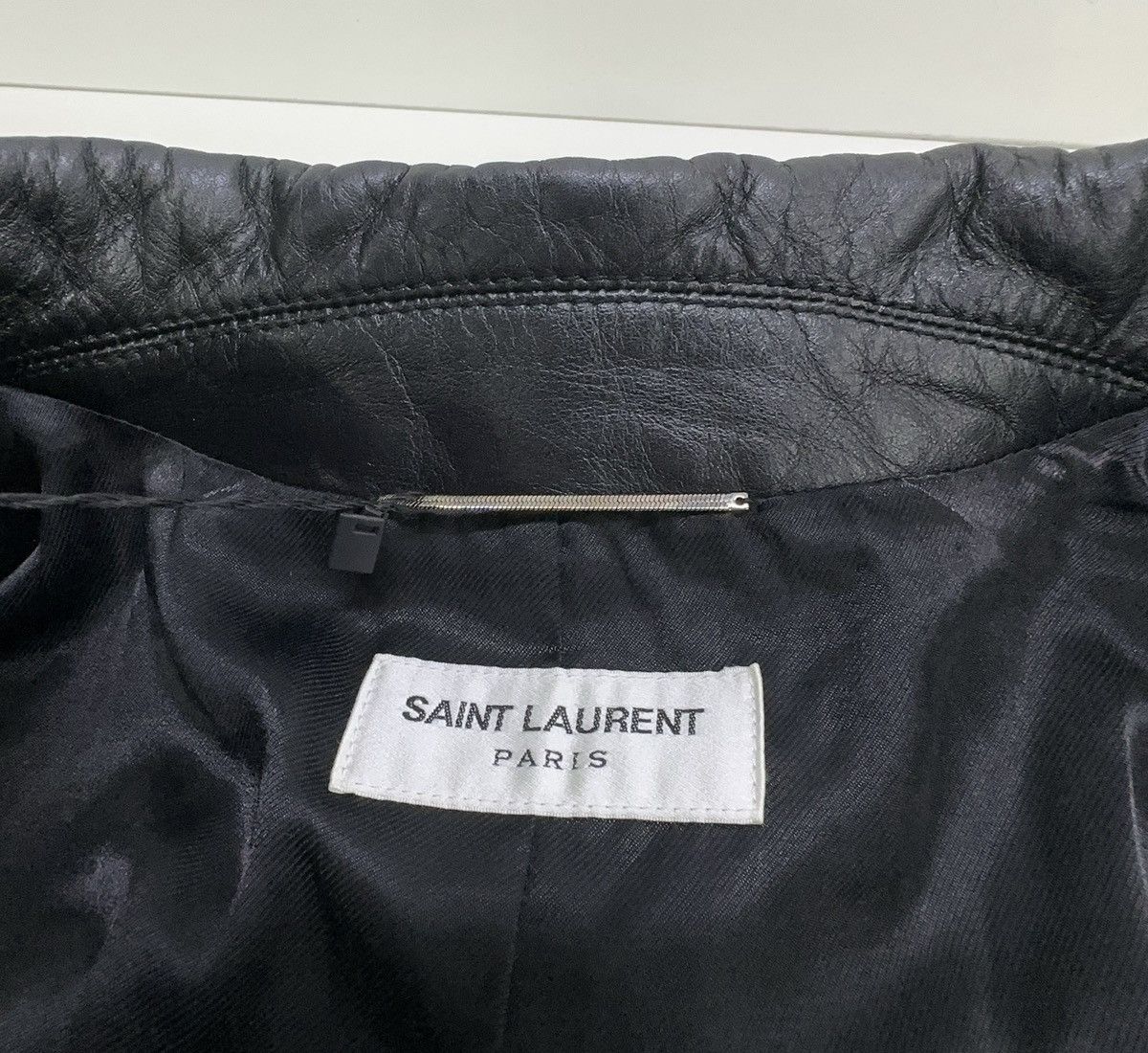 Saint Laurent Paris Saint Laurent Aged Leather Motorcycle Jacket Size US M / EU 48-50 / 2 - 3 Thumbnail