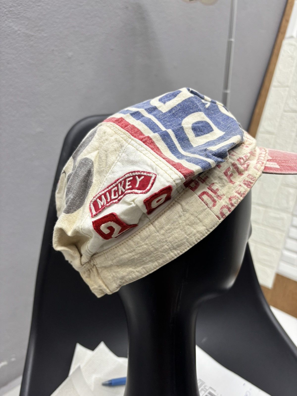 Undercover DENIM DUNGAREE HAT VINTAGE MICKEY FLAG Size ONE SIZE - 5 Thumbnail