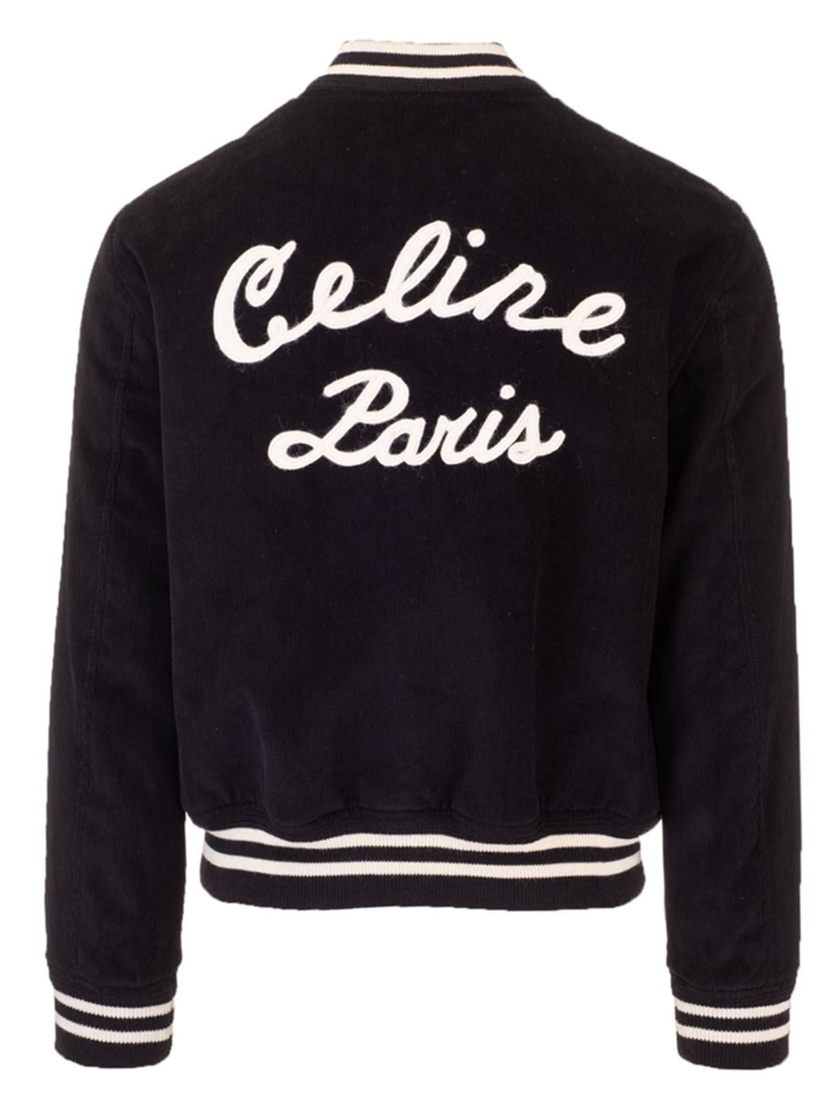 Celine Celine Corduroy Logo Varsity Jacket Size US M / EU 48-50 / 2 - 1 Thumbnail