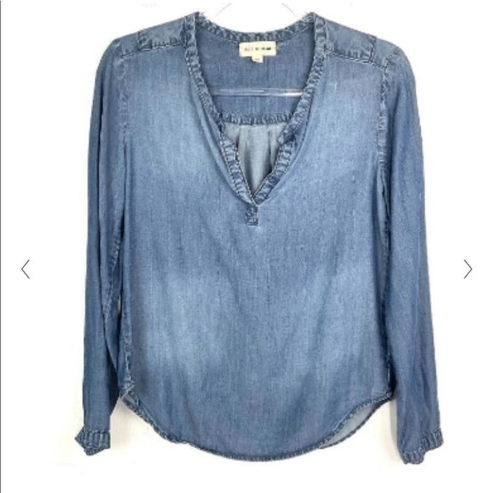 Designer Cloth and Stone chambray top Size XS / US 0-2 / IT 36-38 - 9 Thumbnail