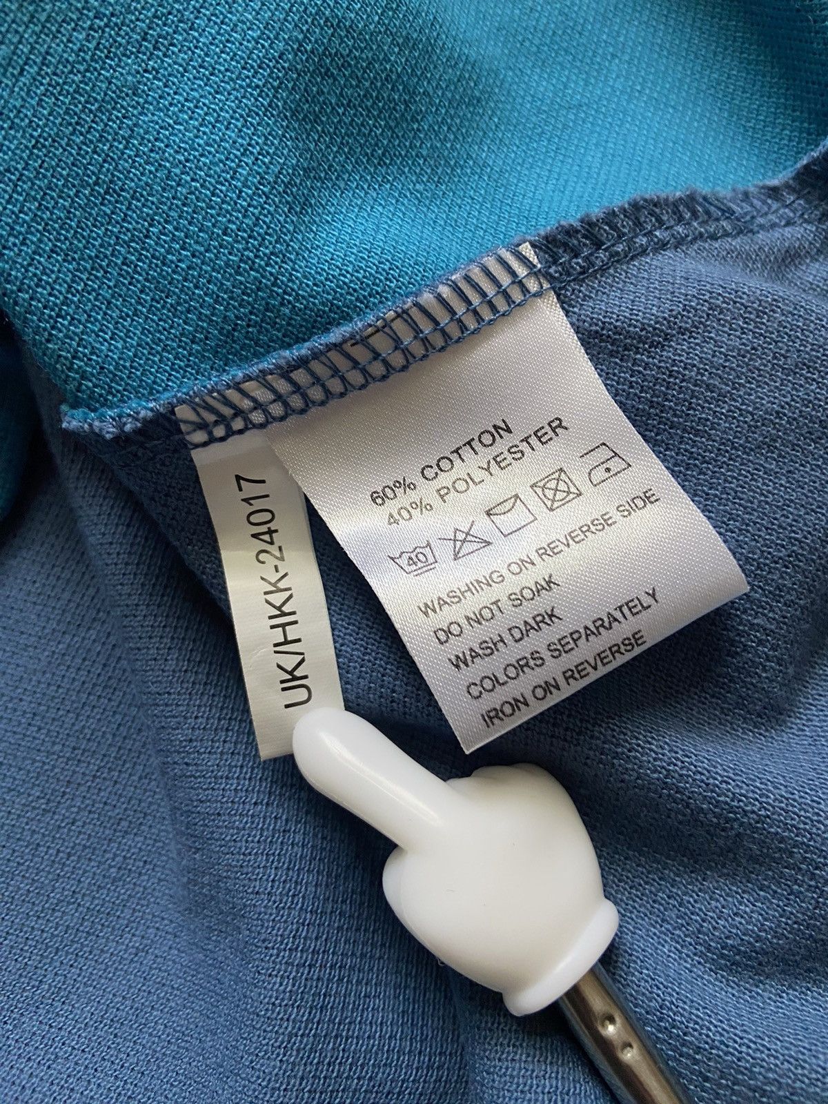 Yves Saint Laurent YSL polo Logo Summer YSL T Shirt Blue White Streetwear Y2K Size US L / EU 52-54 / 3 - 3 Thumbnail