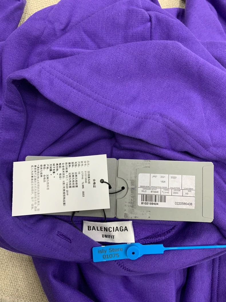 Balenciaga Balenciaga Solid color printed pullover hooded sweater Size XS / US 0-2 / IT 36-38 - 4 Thumbnail