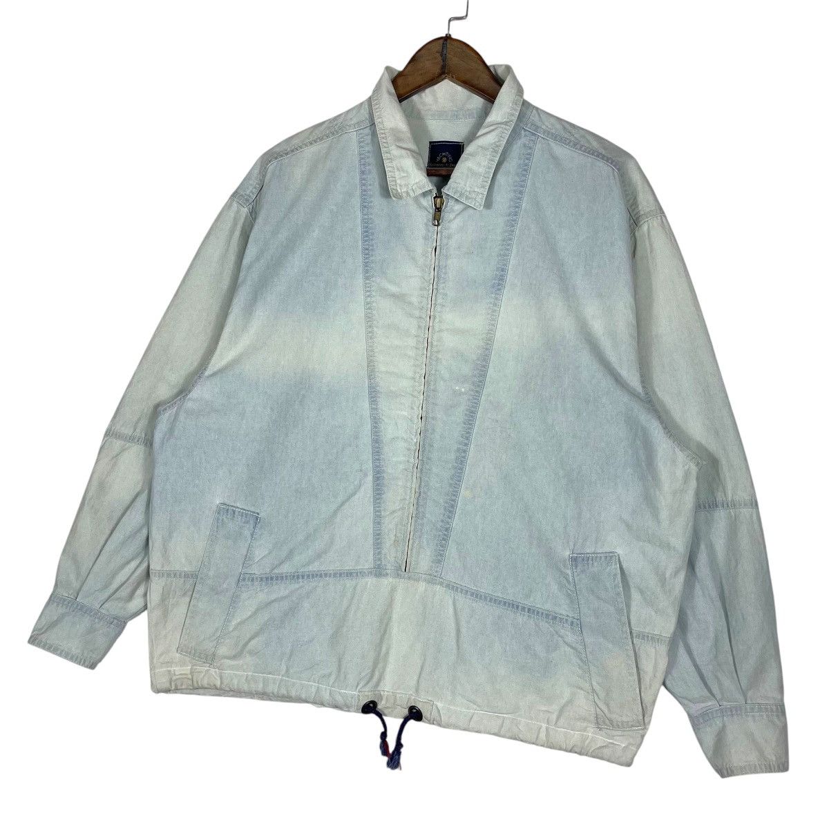 Ermenegildo Zegna Vintage 90s Ermenegildo Zegna Yachting Denim Jacket Size US L / EU 52-54 / 3 - 2 Thumbnail
