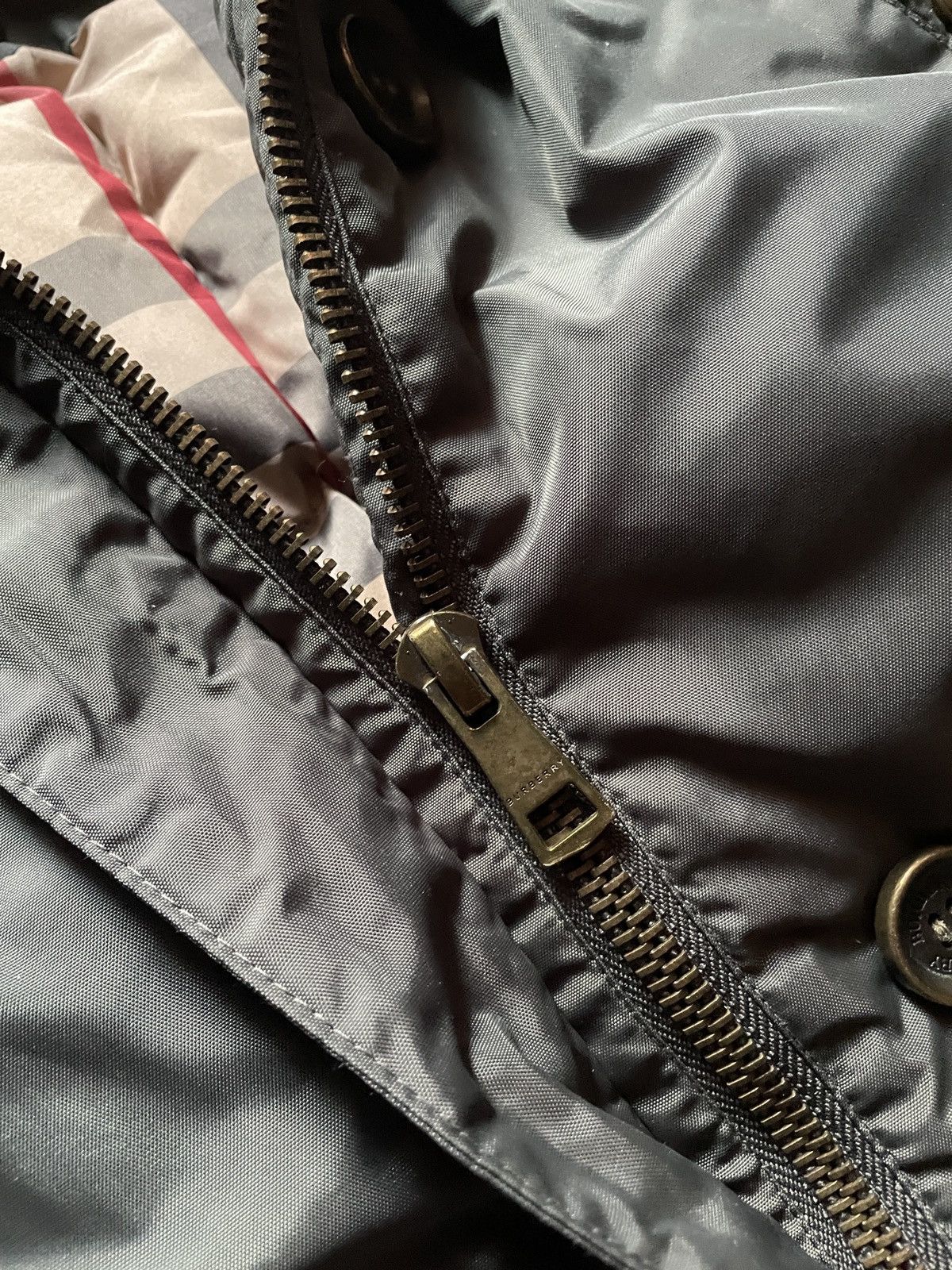 Burberry Burberry Brit Green Puffer Jacket Coat With Fur Size M / US 6-8 / IT 42-44 - 5 Thumbnail