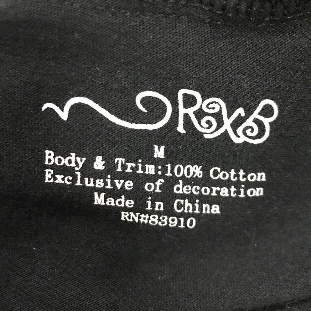 Other RxB Black Embroidered Floral Scoop Neck Long Sleeve Top M Size M / US 6-8 / IT 42-44 - 3 Thumbnail