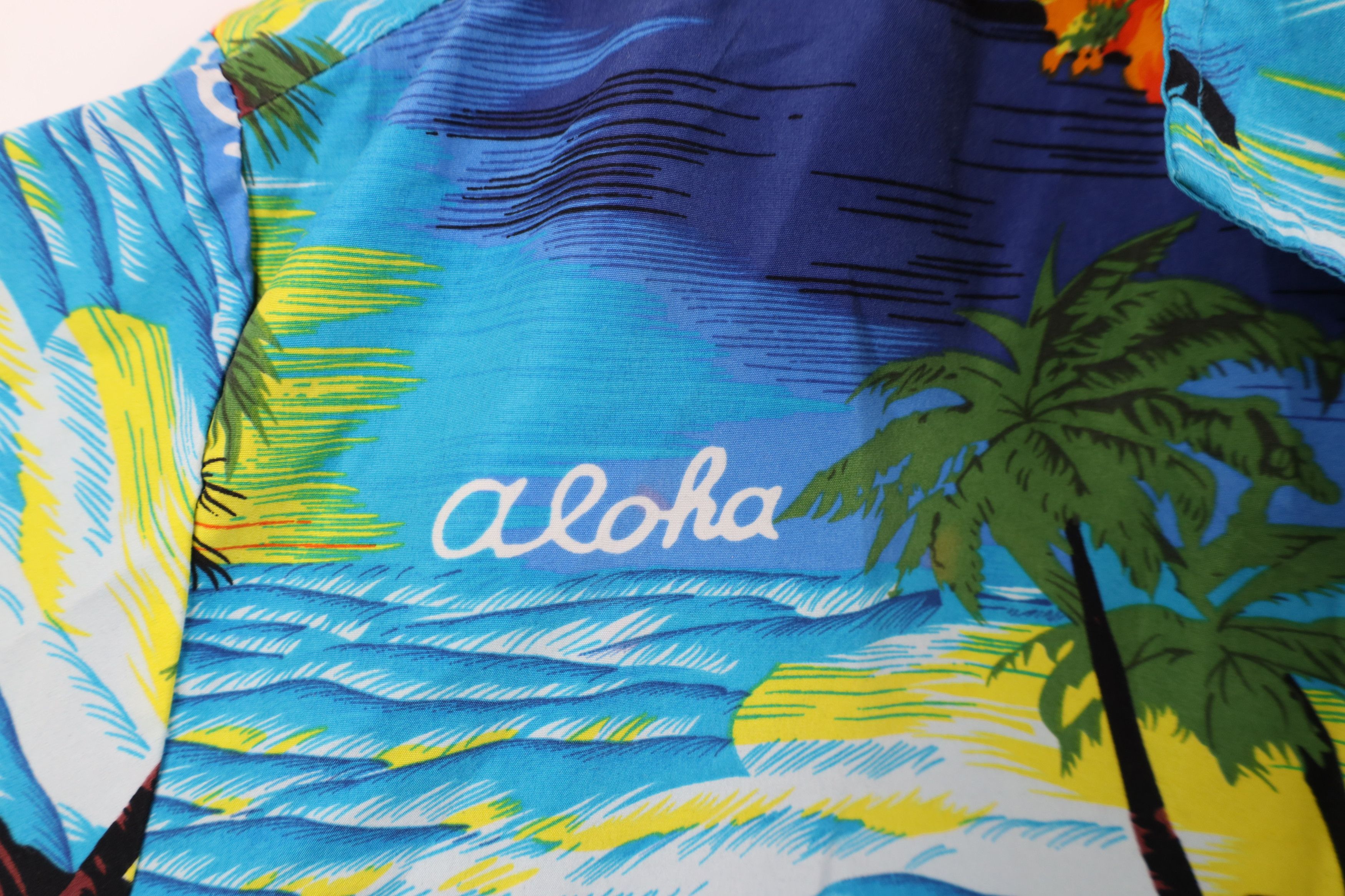 Vintage Vintage 90s Streetwear Luau Beach Hawaiian Button Shirt USA Size US XXL / EU 58 / 5 - 4 Thumbnail
