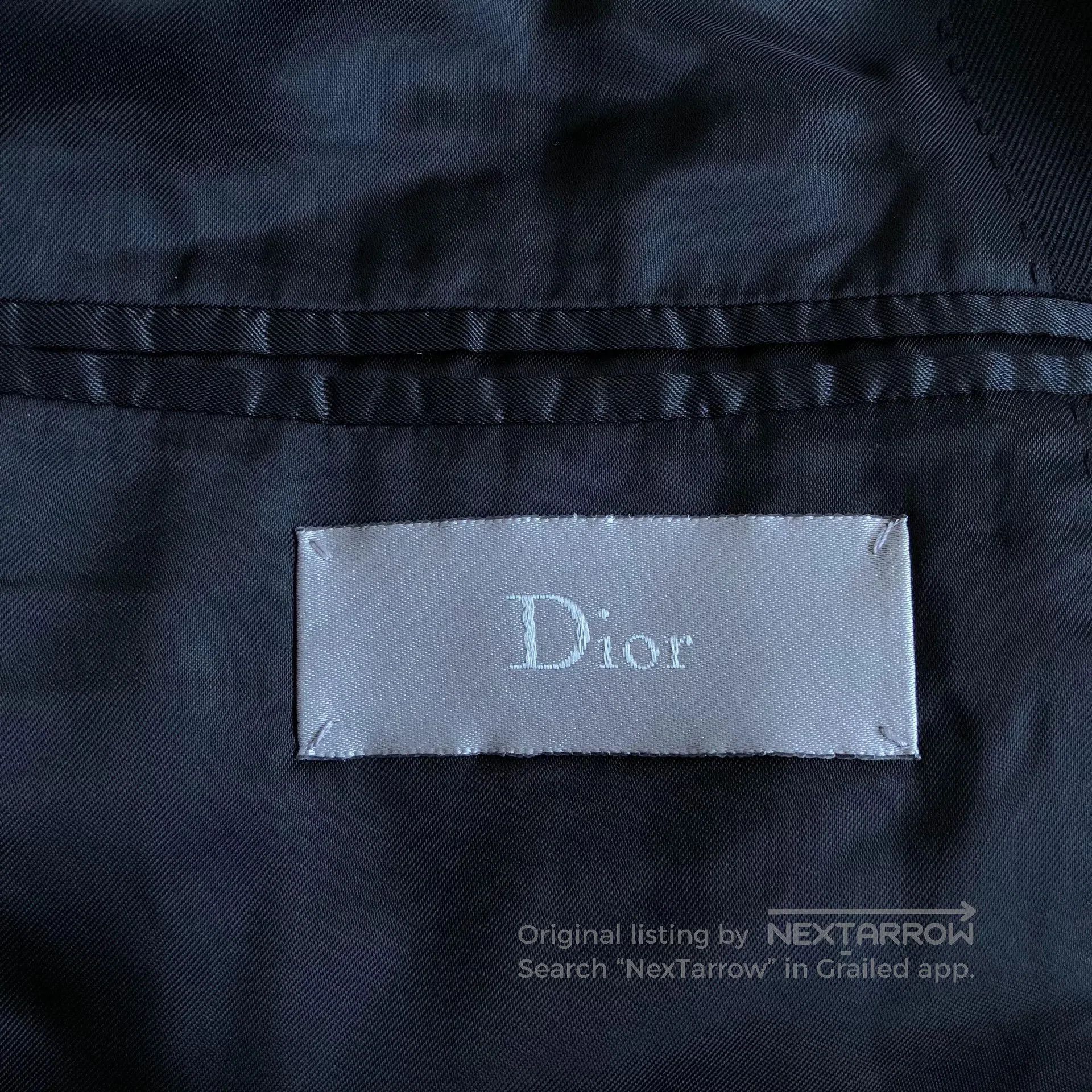 Dior Dior Homme Wool Stripe Back Zip Blazer. Size US S / EU 44-46 / 1 - 5 Thumbnail
