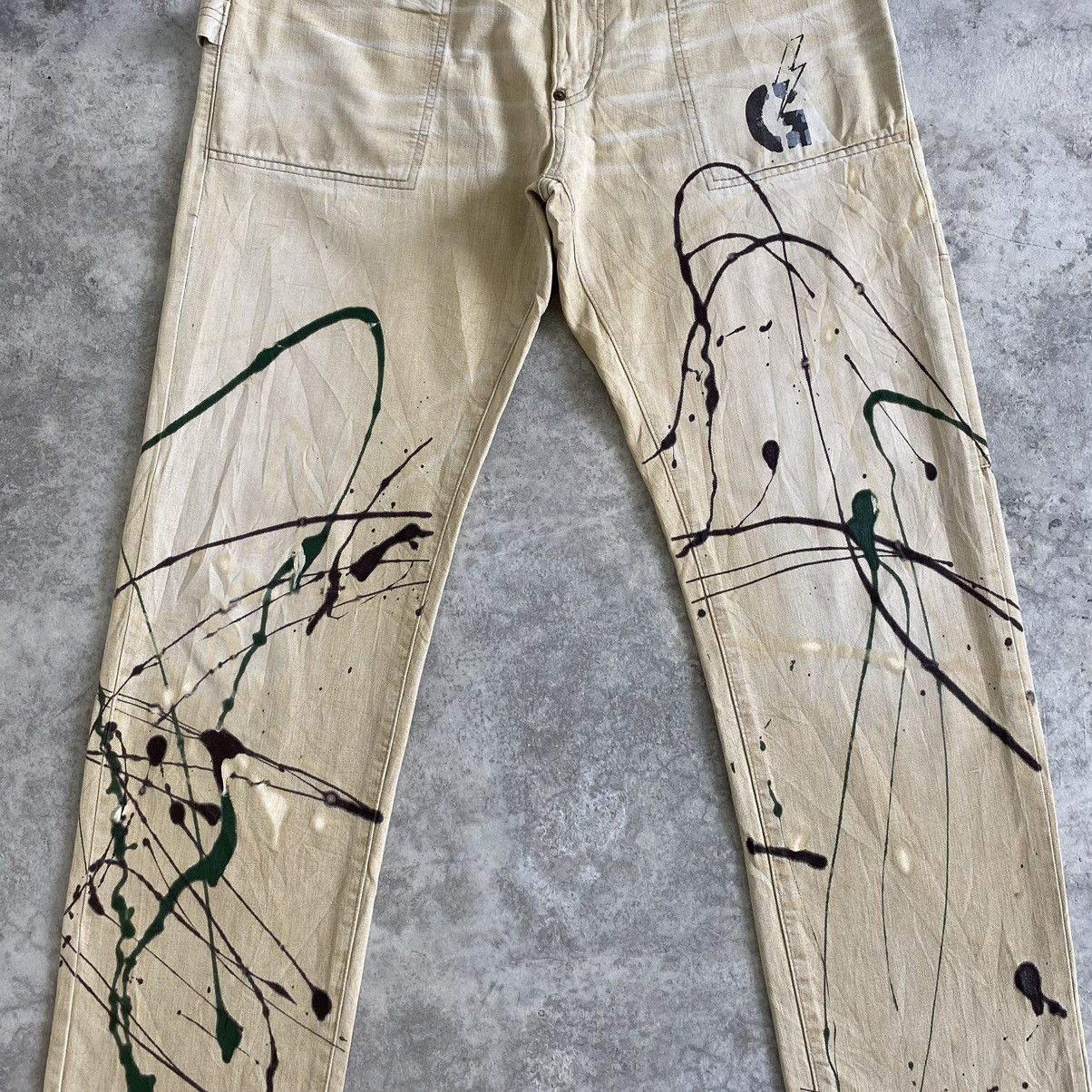 Sugar Cane Gowest Ebisunishi Japan Works/Military Splatter Denim Jeans Size US 34 / EU 50 - 4 Thumbnail