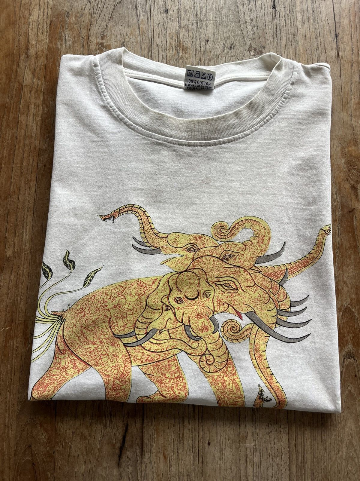 Vintage Vintage Elephant Five Heads Thailand Artwork design Size US L / EU 52-54 / 3 - 1 Thumbnail