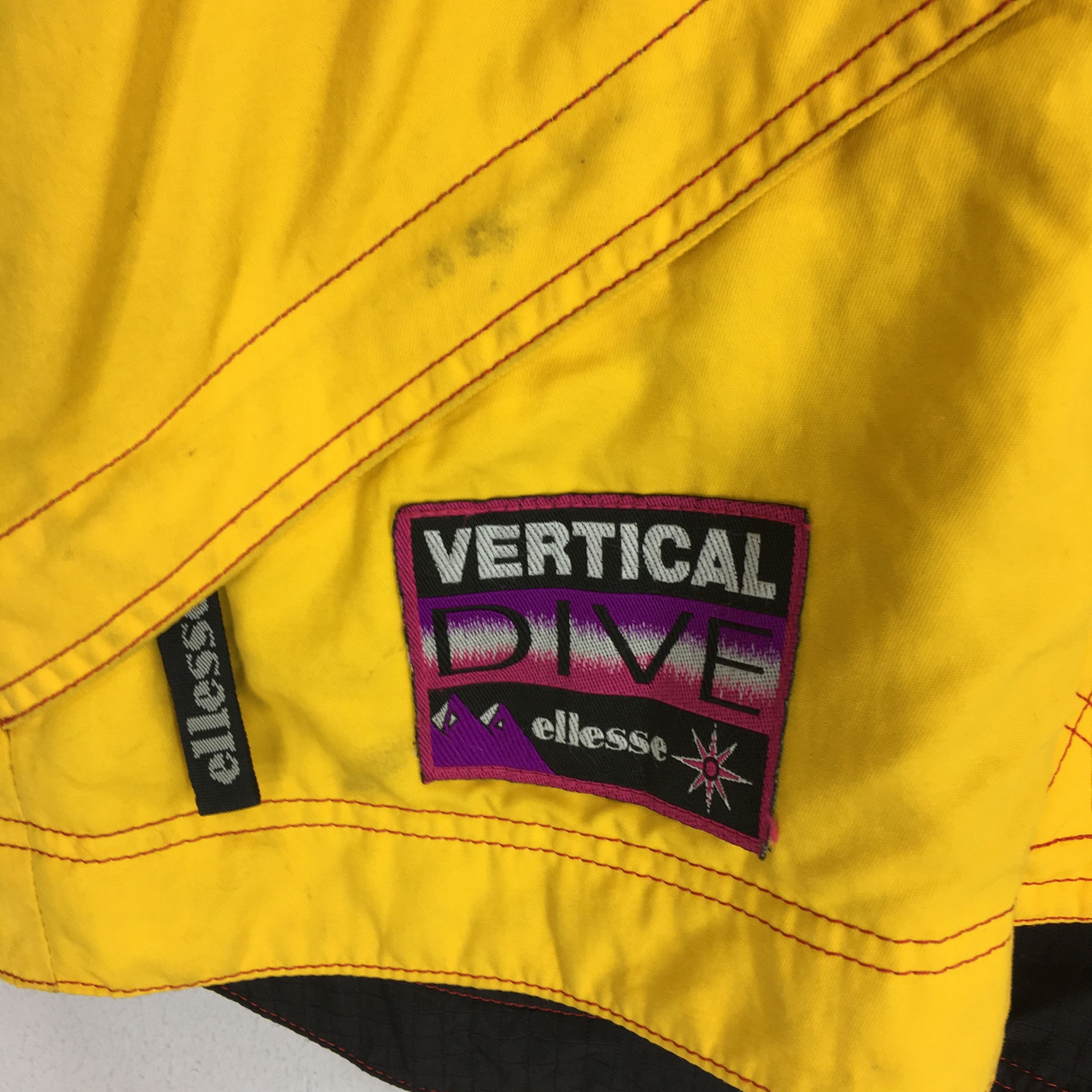 Ellesse × Vintage Vintage 90s Ellesse Ski Wear Vertical Dive Bomber Jacket Size US L / EU 52-54 / 3 - 8 Thumbnail