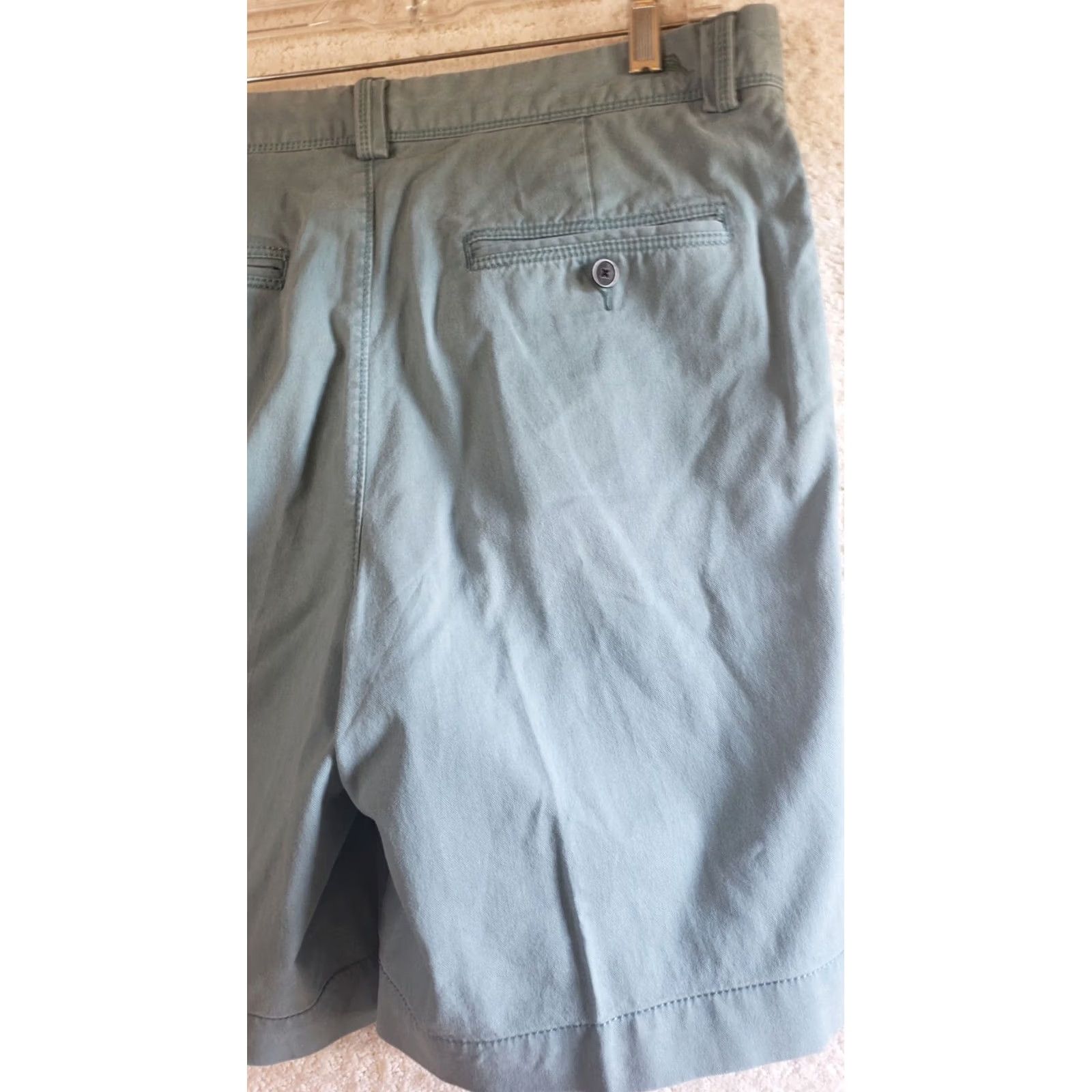 Tommy Bahama Tommy Bahama Men's Chino Shorts Light Blue Green 34 9.5" Inseam Relaxed Cotton Tencel Stretch Casual" Size US 34 / EU 50 - 5 Thumbnail