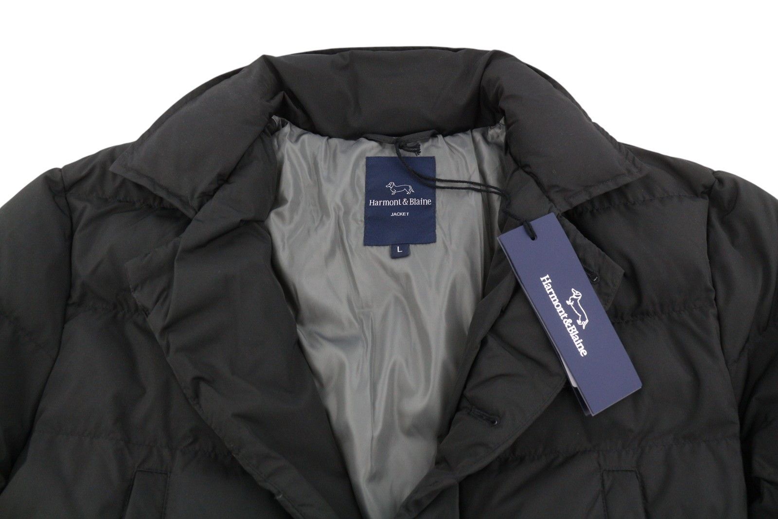 Harmont & Blaine TRAPUNTATA MULTI TASCA L Black Padded Button 87673 Size US L / EU 52-54 / 3 - 5 Thumbnail