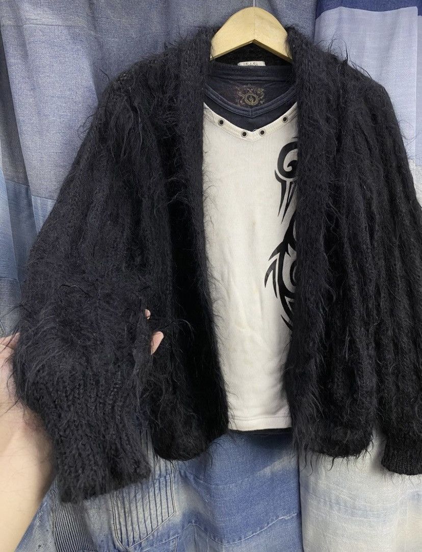Hysteric Glamour × If Six Was Nine × Japanese Brand fuzzy mohair cardigan kurt cobain grunge style Size US M / EU 48-50 / 2 - 3 Thumbnail